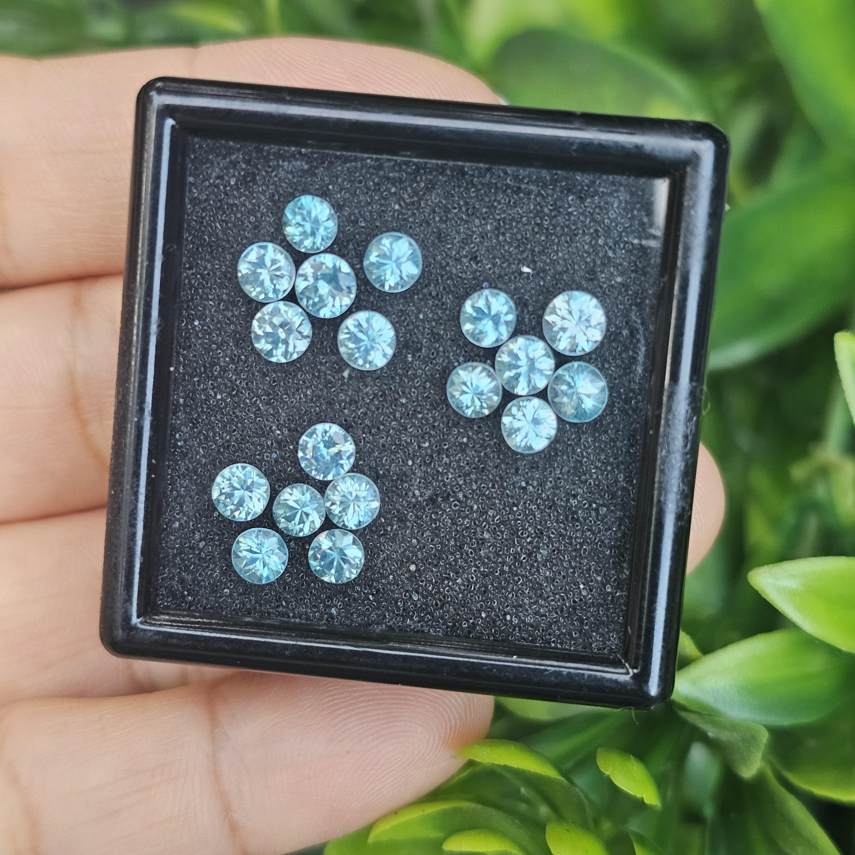 พลอย เพทาย Natural Zircon 7.18 กะรัต (Cts.) 9 เม็ด (18Pcs.) พลอยแท้อัญมณีมงคล ประจําวันเกิด เครื่องประดับพลอย