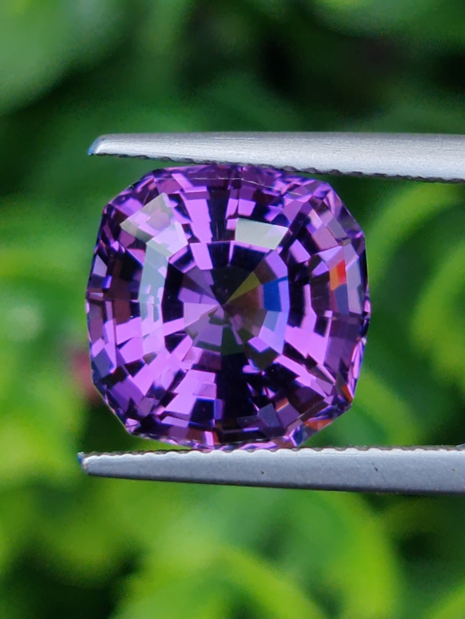 พลอย อเมทิส Amethyst 7.28 กะรัต (Cts.) พลอยแท้ อัญมณีมงคลประจําวันเกิด เครื่องประดับพลอย