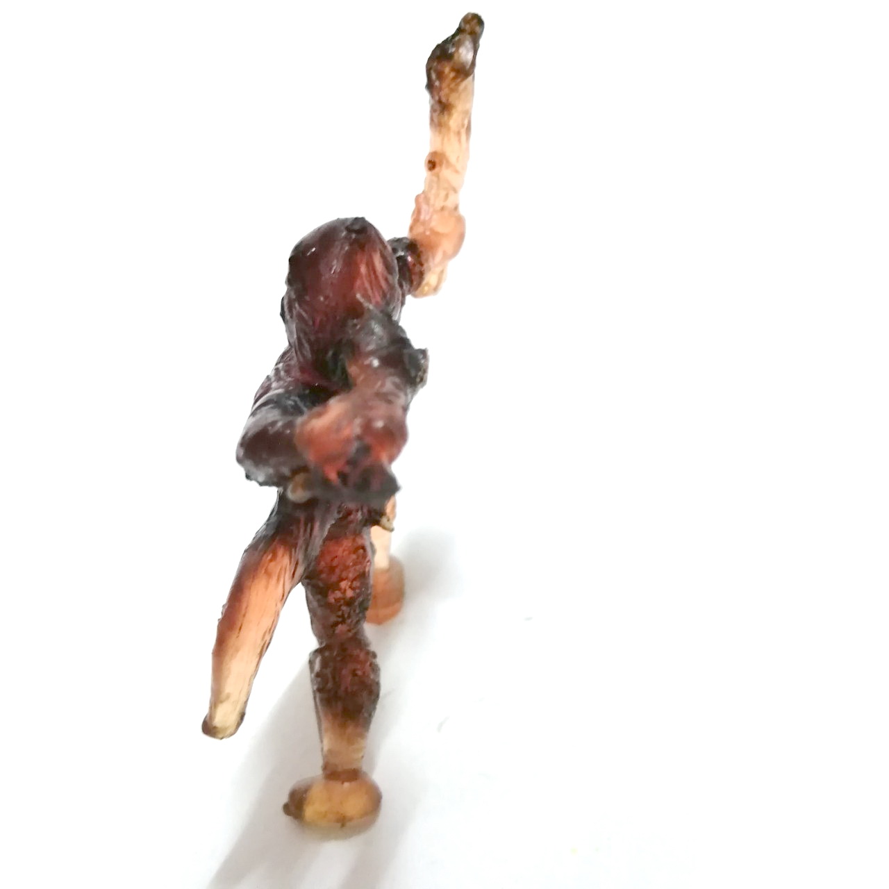 ตุ๊กตุ่นยางแอ๊นท์ เมกาโล่แมน สีส้มขนาด2-3นิ้ว เก่าเก็บตามสภาพ ***มีรอยถูกตัดต่อแขนขา