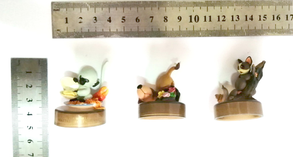 งานฉากขนาดเล็ก งานบอตเทิ่ลแคป ชุด the world masterpiece theater กับสามฉาก สวยน่าเก็บ รายละเอียดครบ ขายทั้งชุด3ตัว