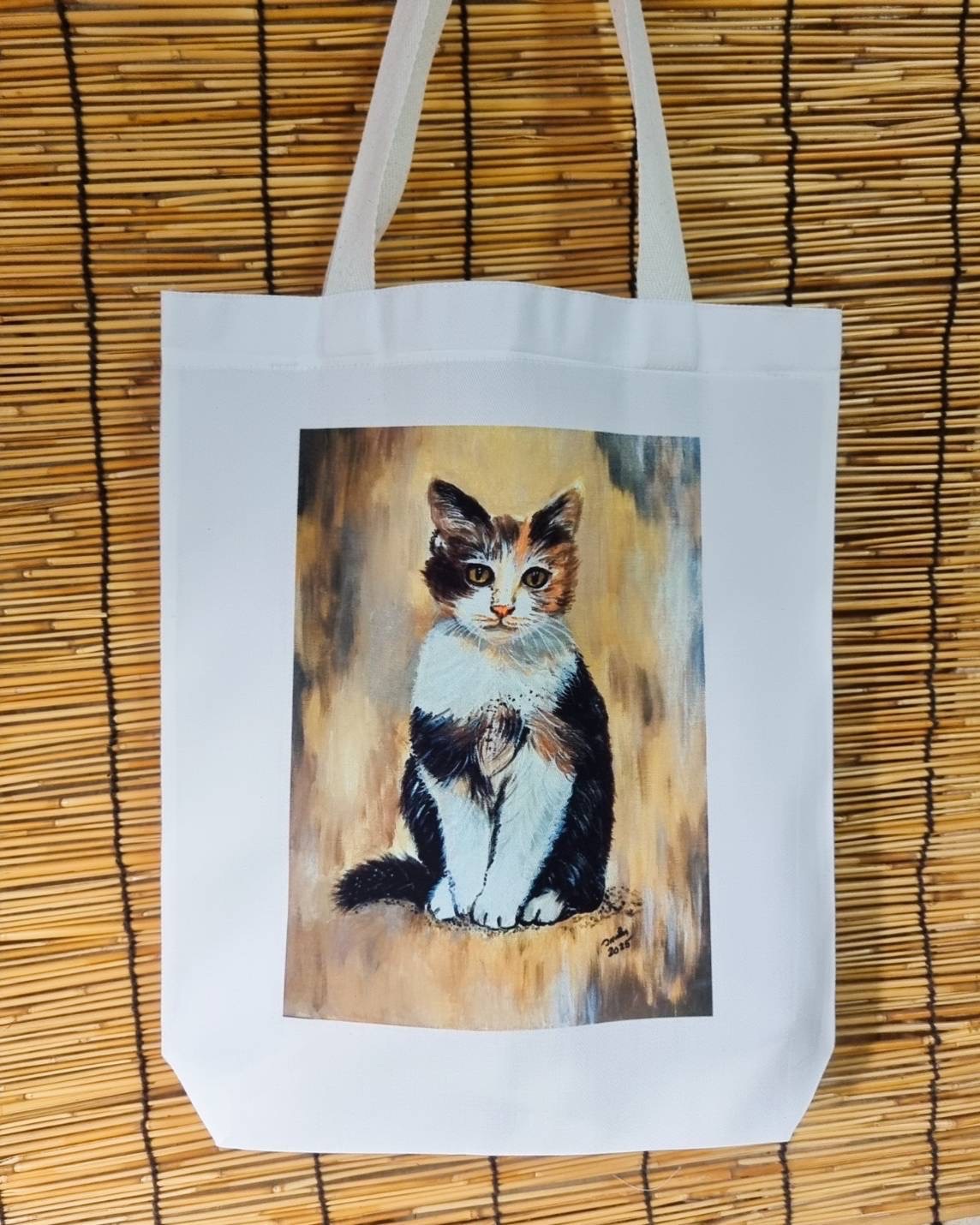 ถุงผ้าสกรีนลายฝีมืออ.วรรณิกา