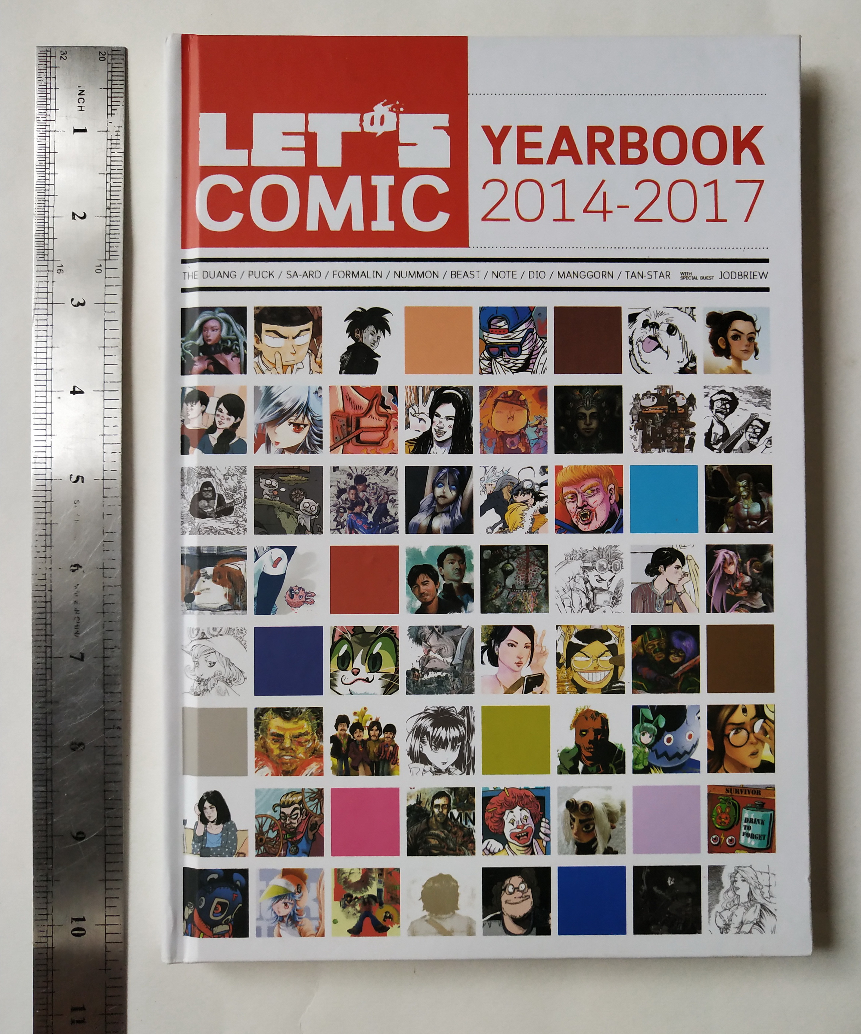 หนังสือเก่า Let's Comic Yearbook2014-2017,LET 's Comic YEARBOOK 2014-2017 เดอะดวง THE DUANG / PUCK / SA-ARD / FORMALIN / NUMMON / BEAST / NOTE / DIO / MANGGORN / TAN-STAR times JODBRIEW