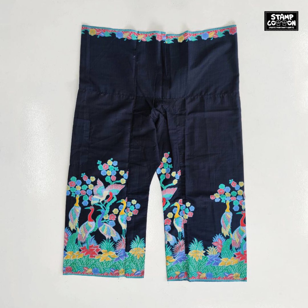 STAMPCOTTON กางเกงขายาว ผ้าปาเต๊ะ กางเกงเล กางเกงใส่สบาย