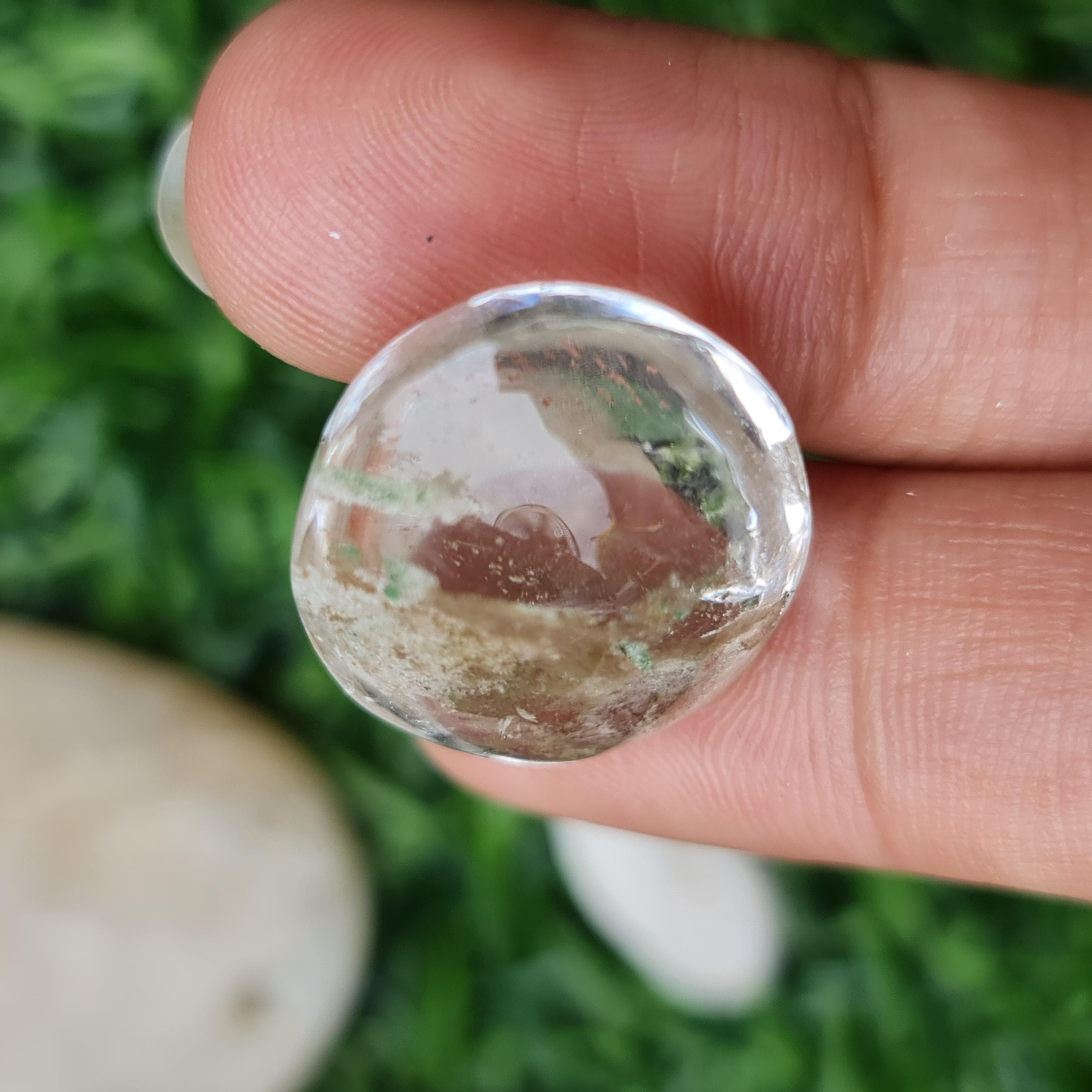 โป่งข่าม ควอตซ์ Rutilated Quartz 31.22 กะรัต Cts. พลอยแท้ อัญมณีมงคลประจําวันเกิด เครื่องประดับพลอย