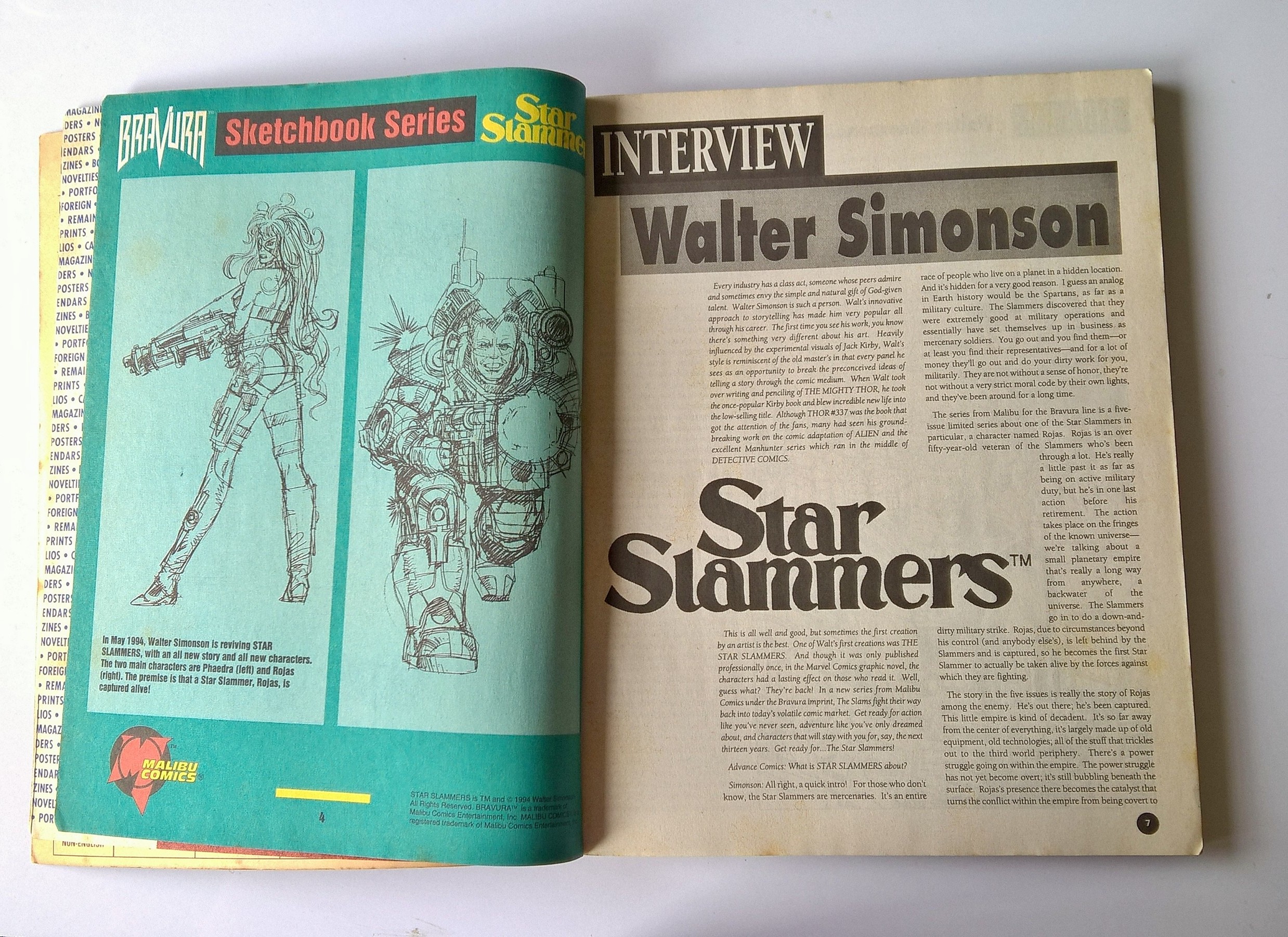มีหลายภาพ,นิตยสารการ์ตูนเก่า ภาษาอังกฤษ ADVANCE COMICS No. 65 MAY 1994 Consumer Edition, including games,cards,video&more!, Star Stammers is back.
