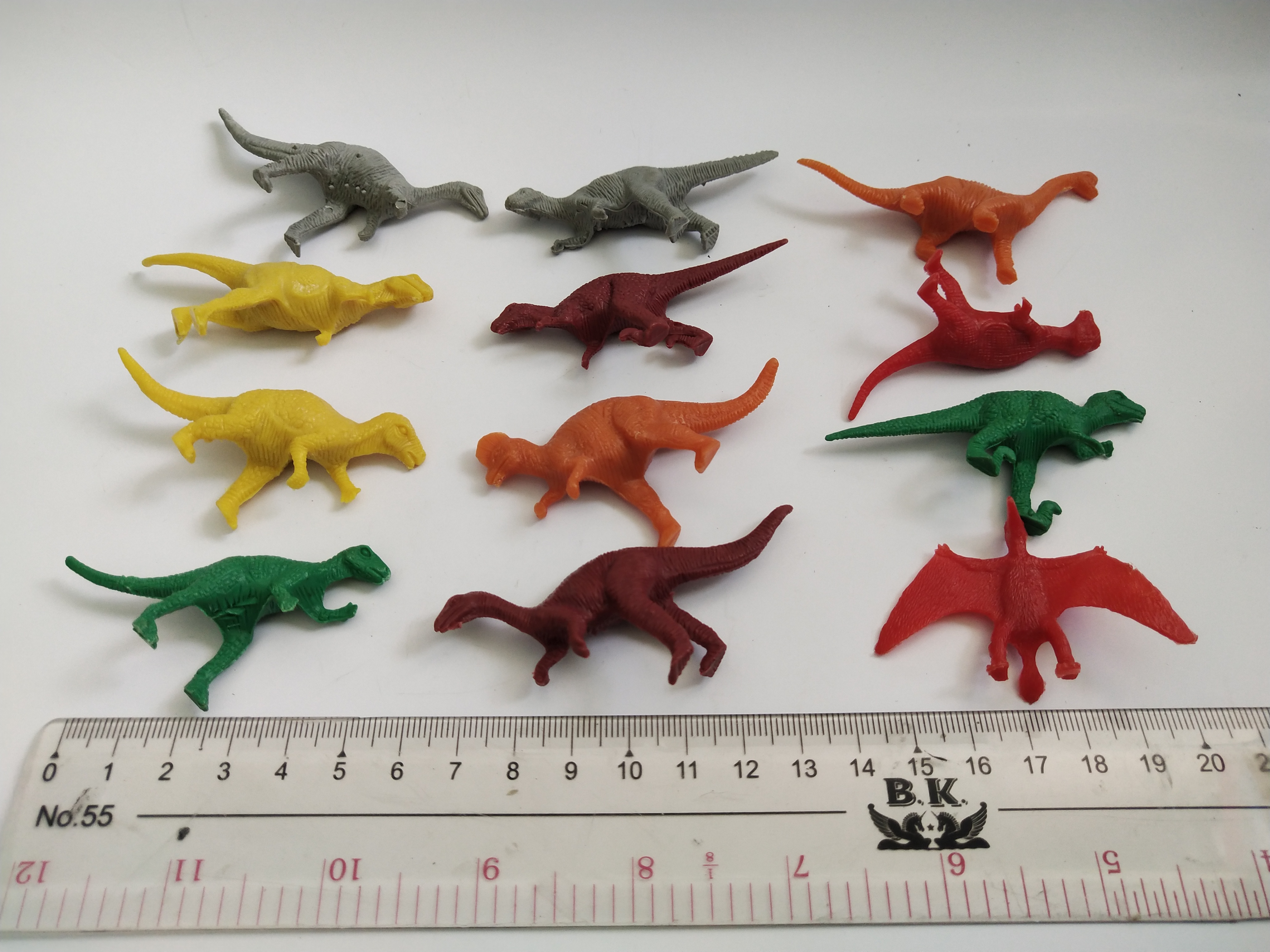 มีหลายภาพ ตุ๊กตุ่นไดโนเสาร์ ตัวแข็ง 12 ตัวขนาดเล็ก ตามภาพ