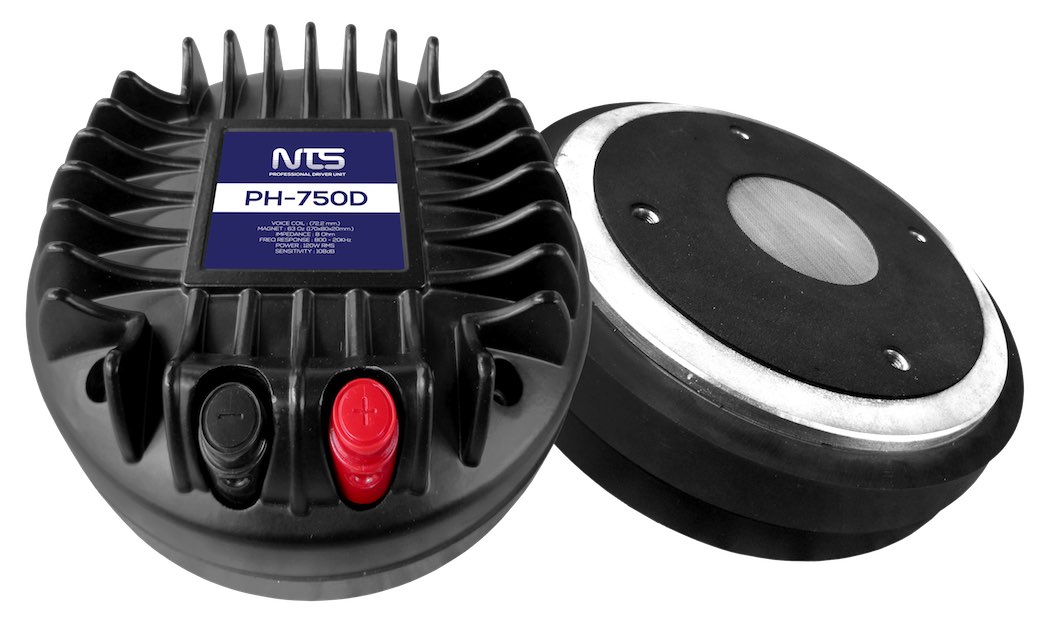 NTS PH-750D driver unit ไดรเวอร์ยูนิต ไดรเวอร์เสียงแหลม แบบยึดน็อต วอยส์คอย 72.2 mm.