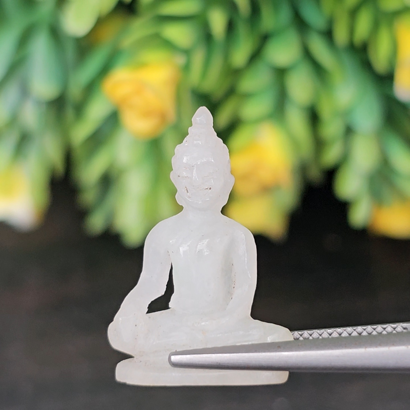 หยก แกะสลัก รูป พระ (Burmese jadeite) 10.04 กะรัต (cts.) หยก พม่า แท้