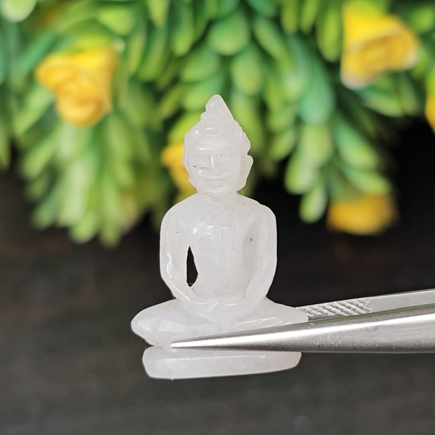 หยก แกะสลัก รูป พระ (Burmese jadeite) 14.7 กะรัต (cts.) หยก พม่า แท้