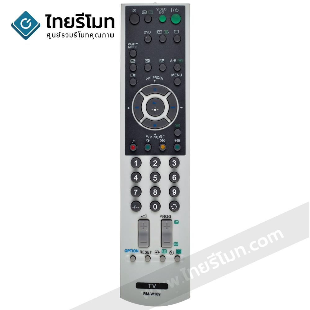 รีโมททีวี Sony รุ่นW109 *แทนได้หลายรหัส* แทนรุ่นW105ได้