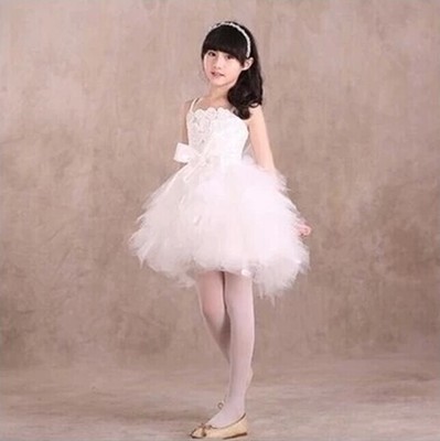 Pre-order ชุดแฟนซี ชุดแสดง สายเดี่ยว เกาะอก กระโปรงฟูฟ่อง แต่งดอกช่วงอก