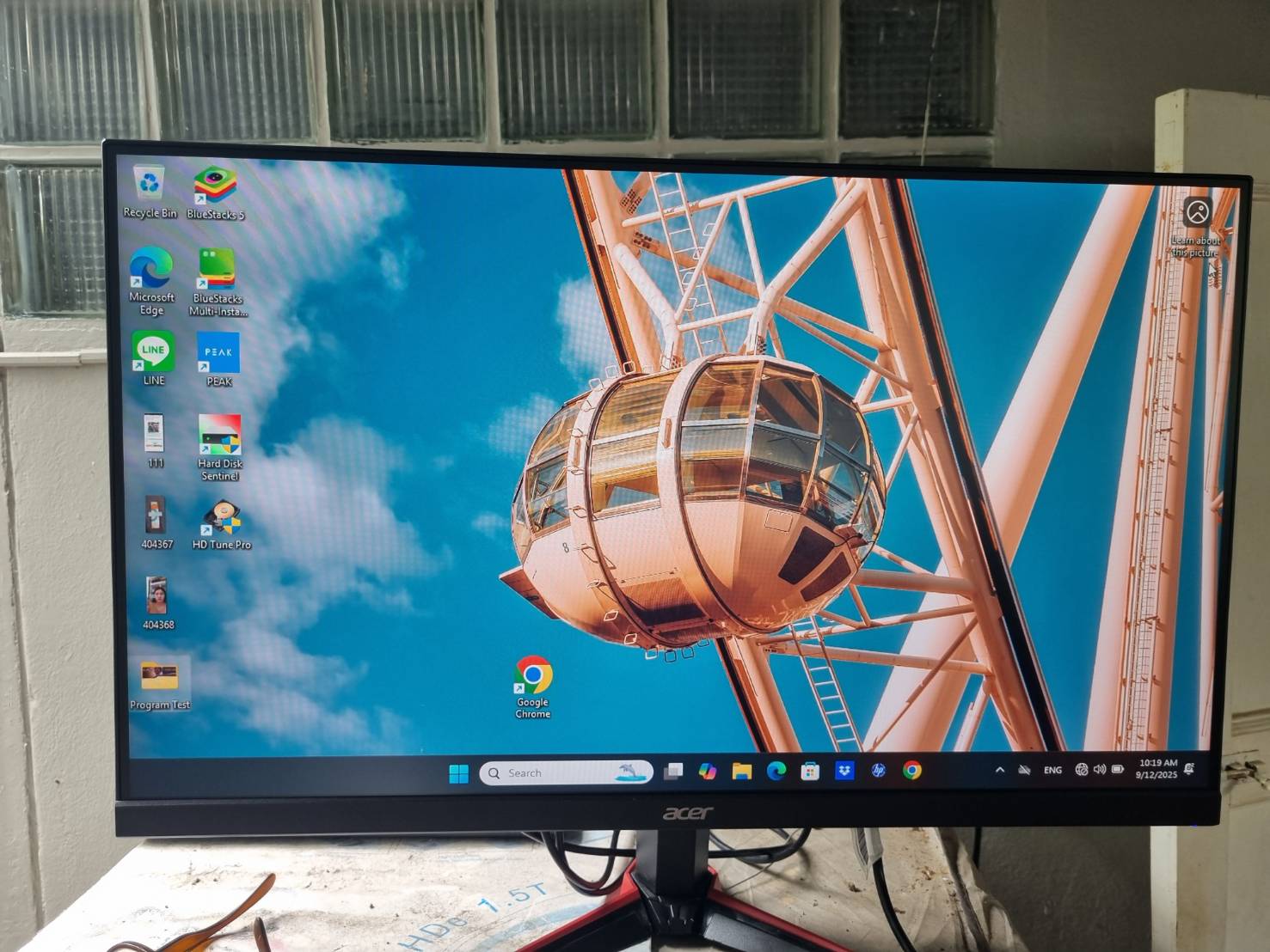 MONITOR (จอมอนิเตอร์) ACER NITRO VG270EBMIPX - 27 INCH IPS FHD 100Hz มี 2 ตัว