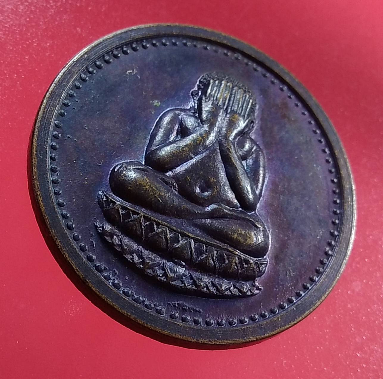 A1338 เหรียญพระปิดตา มหาลาภ ปี2537 หลวงพ่อเชิญ วัดโคกทอง จ.อยุธยา