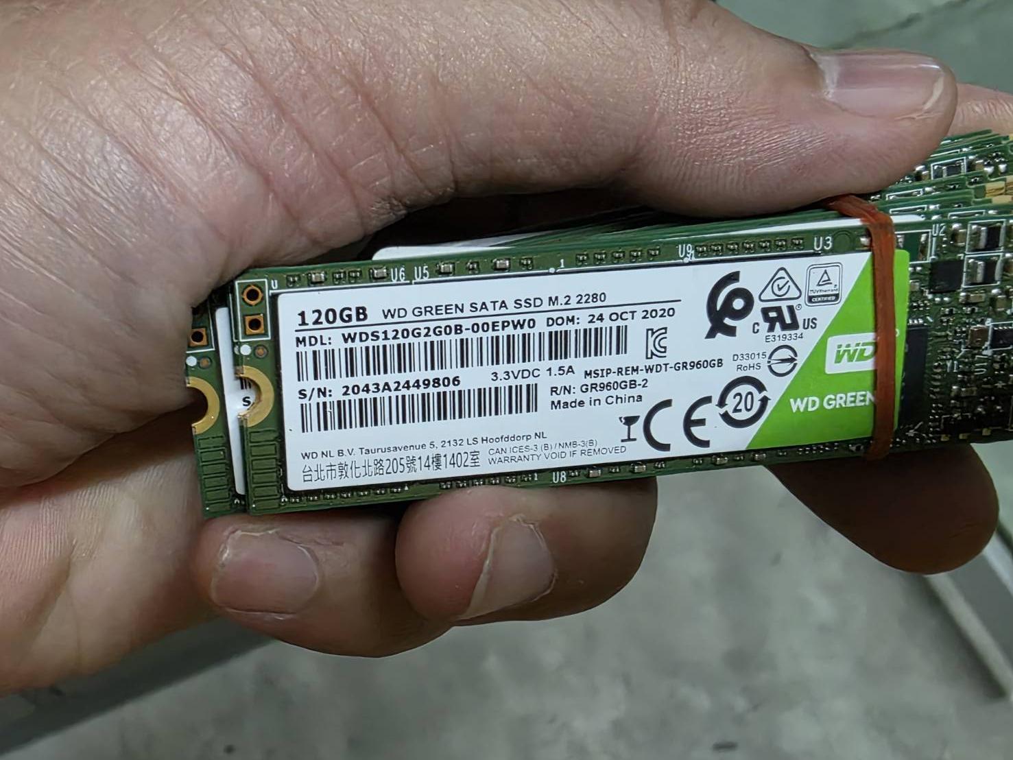 SSD WD Geeen M.2 2280 120 GB