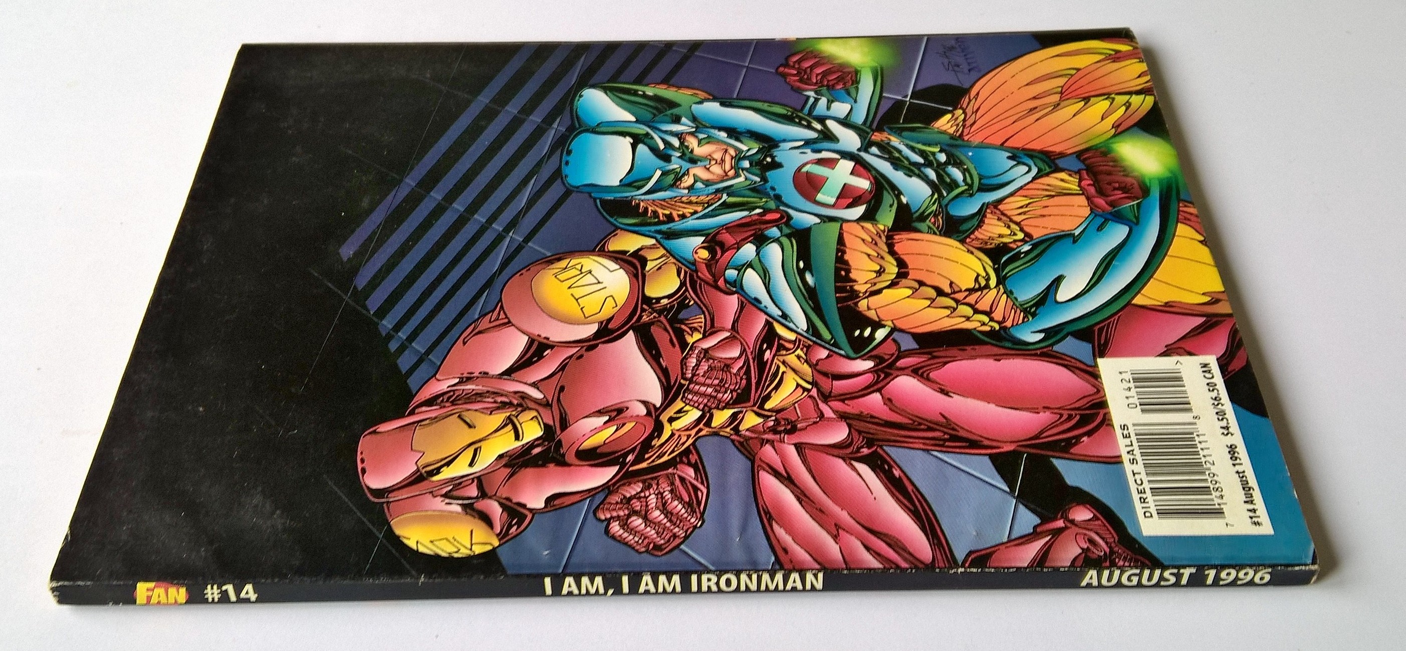 นิตยสารการ์ตูนเก่า ภาษาอังกฤษ Warrior #1 Comic Book in the World,Warrior-Callahan-Smith "I AM, I AM IRONMAN" FAN#14, AUGUST 1996