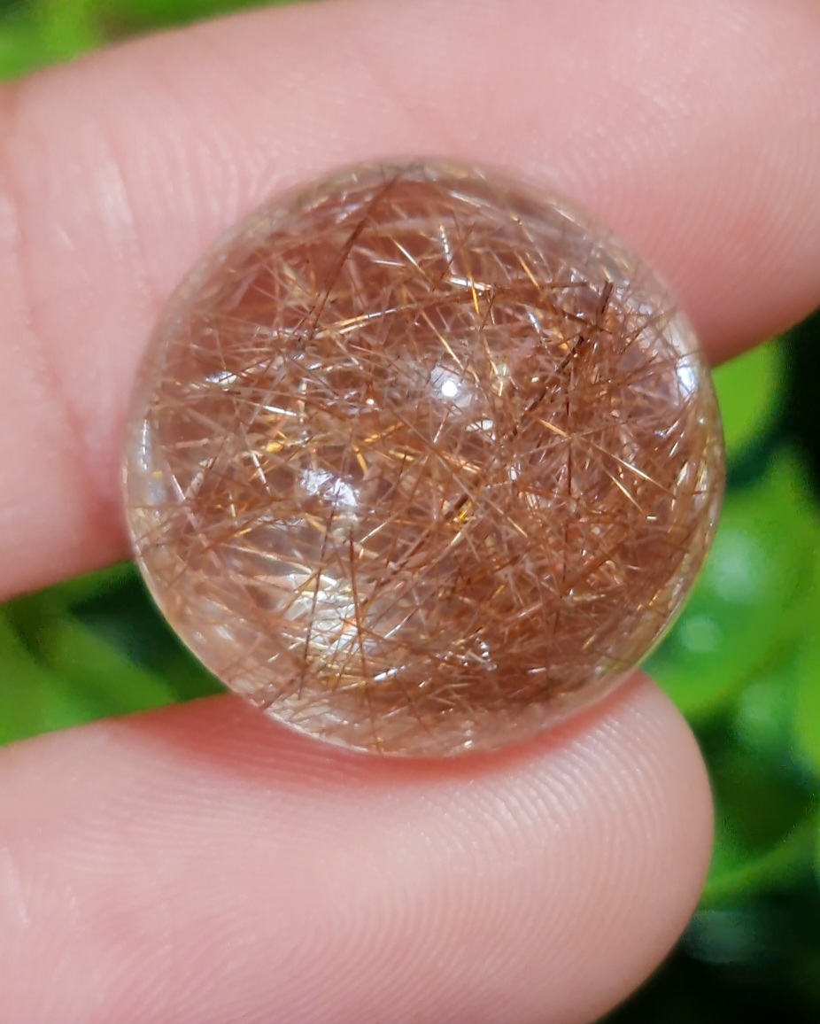 ไหมทอง ควอตซ์ Golden Rutilated Quartz 24.09 กะรัต Cts. พร้อมใบเซอร์ พลอยแท้ อัญมณีมงคลประจําวันเกิด เครื่องประดับพลอย