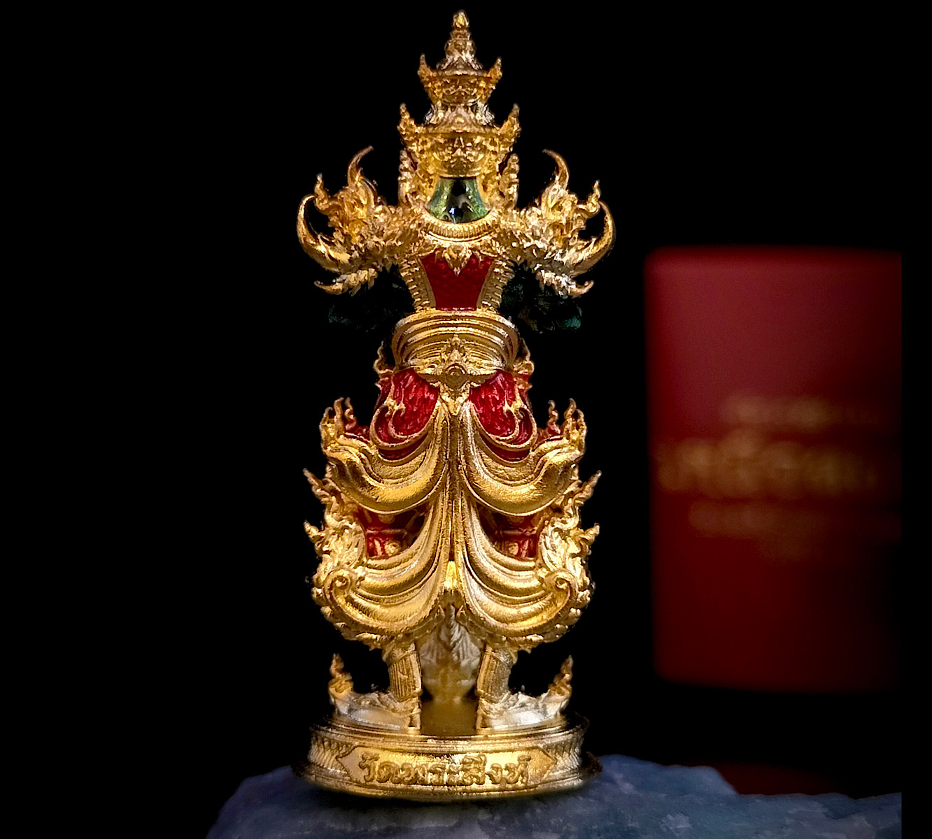 ท้าวเวสสุวรรณเหนือสยาม (หน้าเทพ) รหัส 6.4 เนื้อนวะชุบทองลงยา