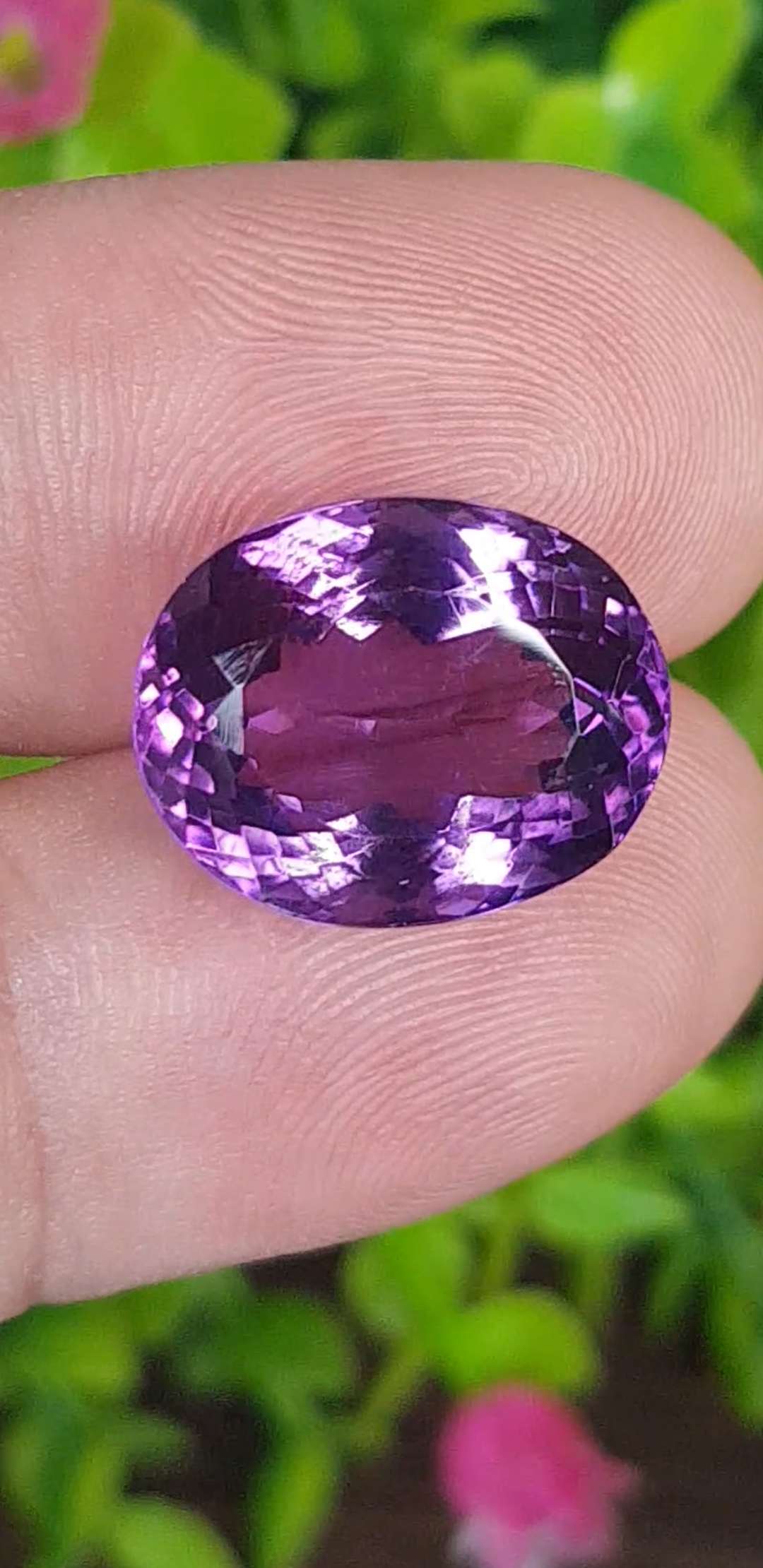 พลอย อเมทิส Amethyst 13.83 กะรัต (Cts.) พลอยแท้ อัญมณีมงคลประจําวันเกิด เครื่องประดับพลอย