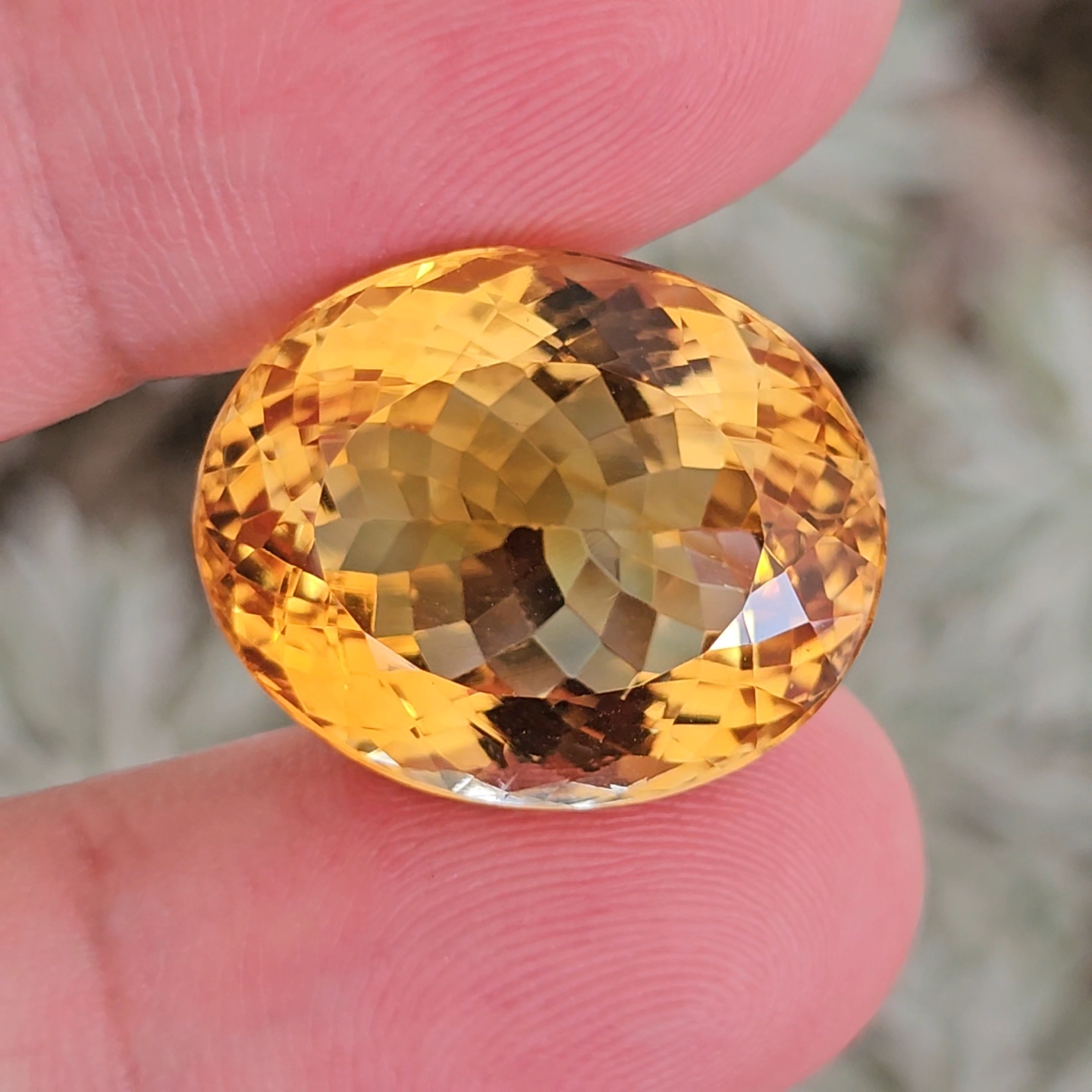 พลอย ซิทริน Citrine 32.66 กะรัต (Cts.) พลอยแท้ อัญมณีมงคลประจําวันเกิด เครื่องประดับพลอย