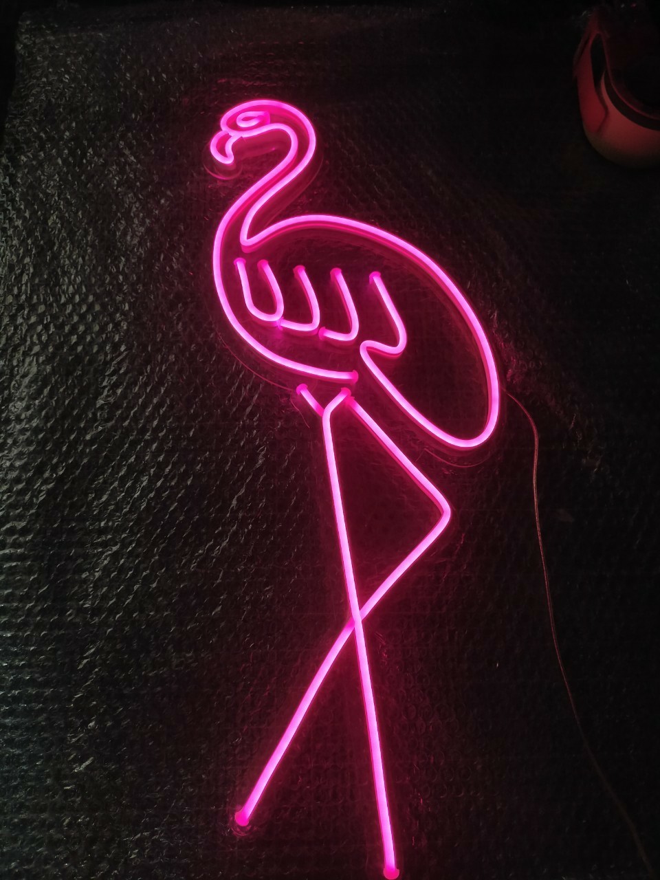 ป้ายไฟนีออนFlex แสงสีชมพูุ