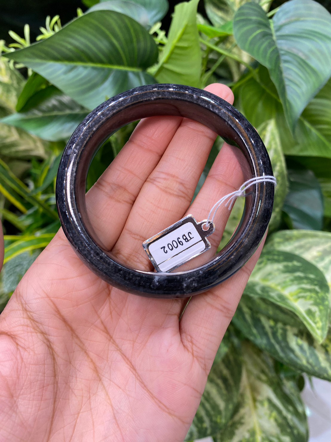 JB9002 หยก พม่า แท้ Jade กำไลหยก 54.5 มม. (Jadeite bracelet) พม่า (Myanmar)