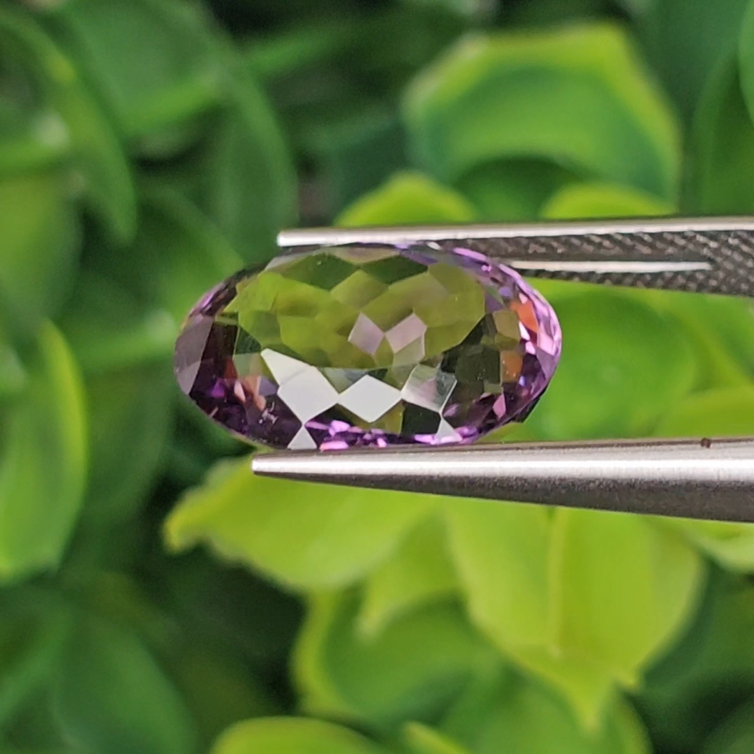 พลอย อเมทิส Amethyst 5.29 กะรัต (Cts.) พลอยแท้ อัญมณีมงคลประจําวันเกิด เครื่องประดับพลอย