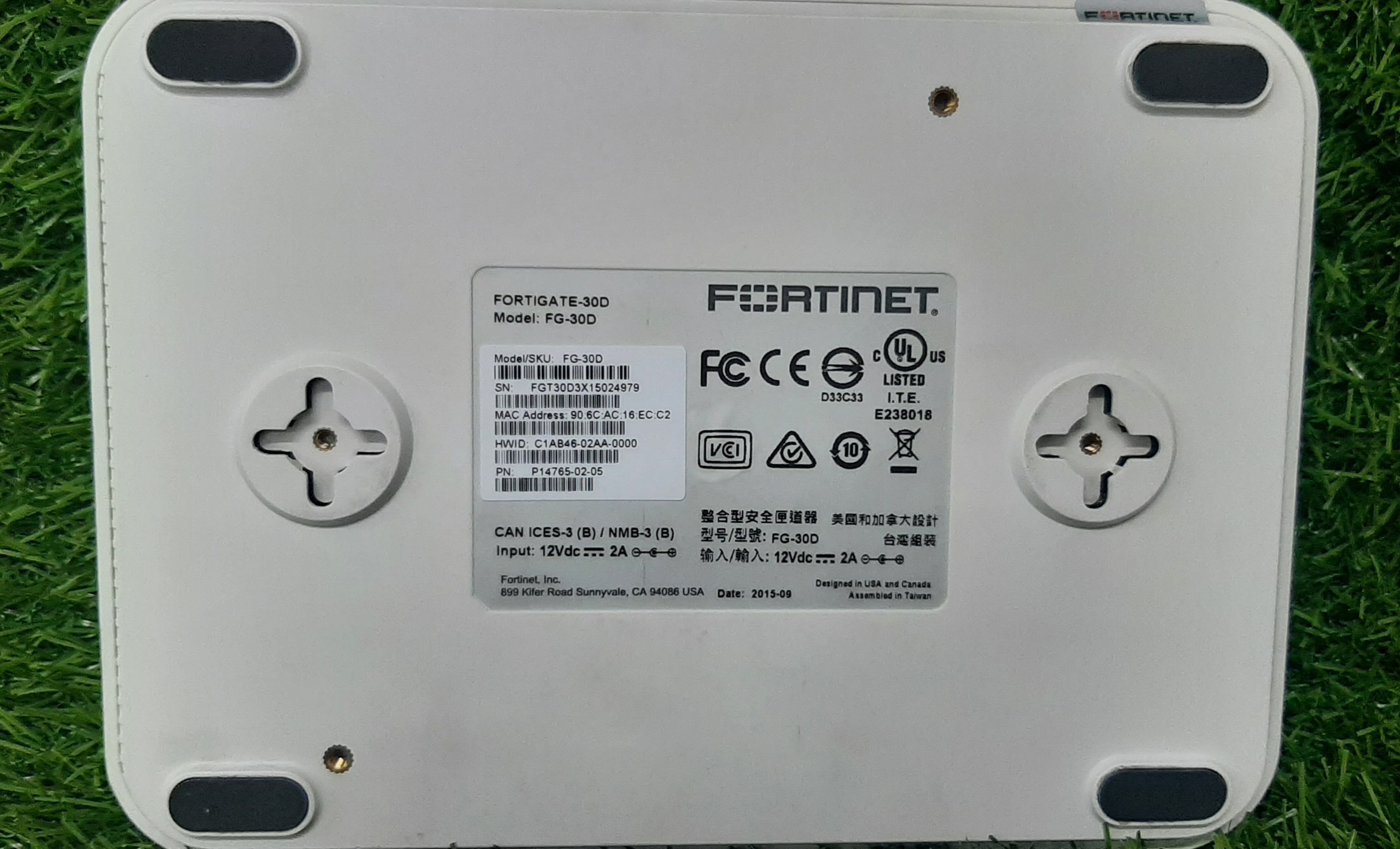 Router Fortinet FortiGate 30D พร้อม Adapter มือสอง สภาพดี ประกัน 1 เดือน