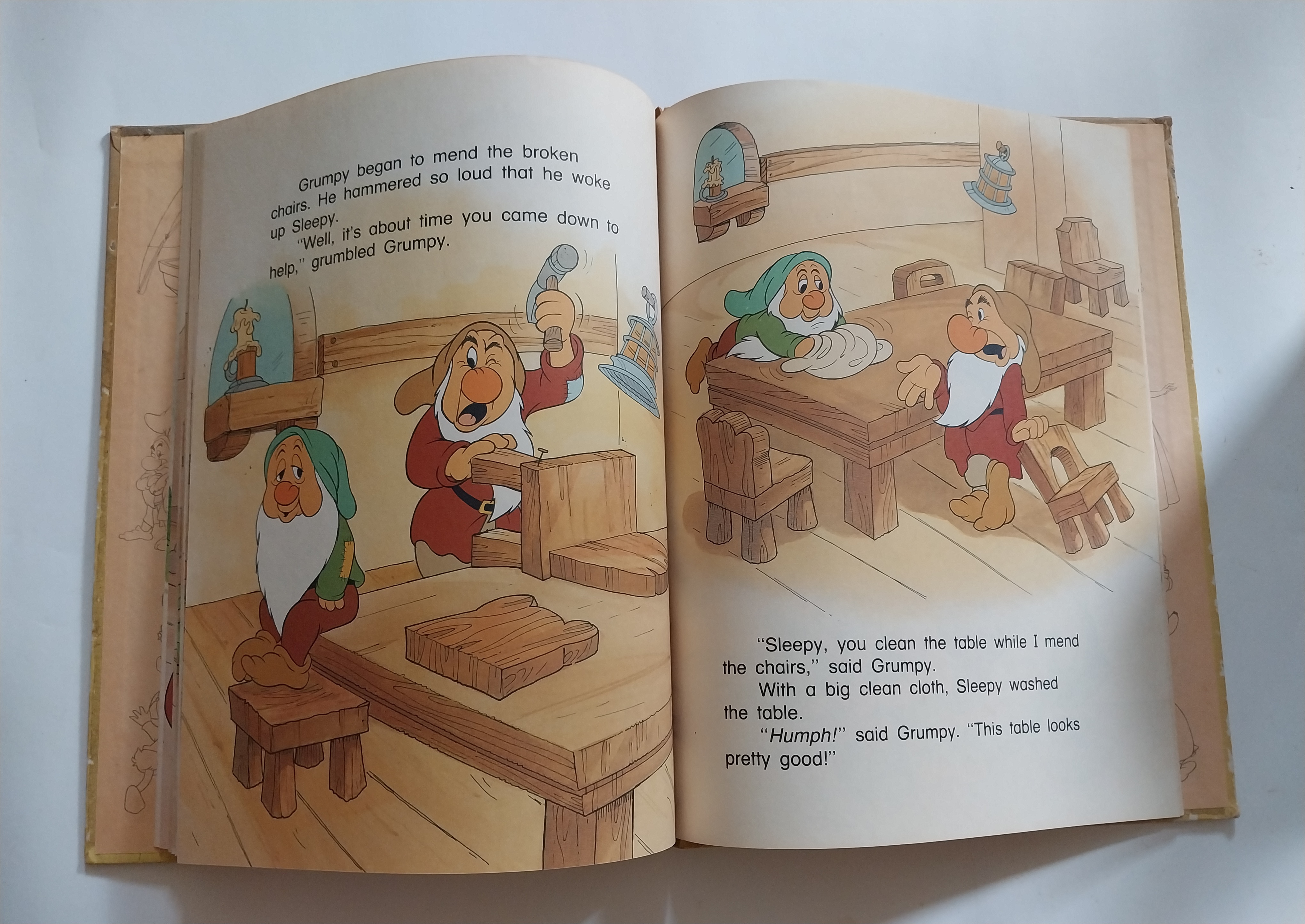 หนังสือนิทานเก่าจาก Walt's Disney ฉบับภาษาอังกฤษ สโนว์ไวท์, Welcome Back Snow White,A Walt Disney Beginning Reader ,A Bantam Book