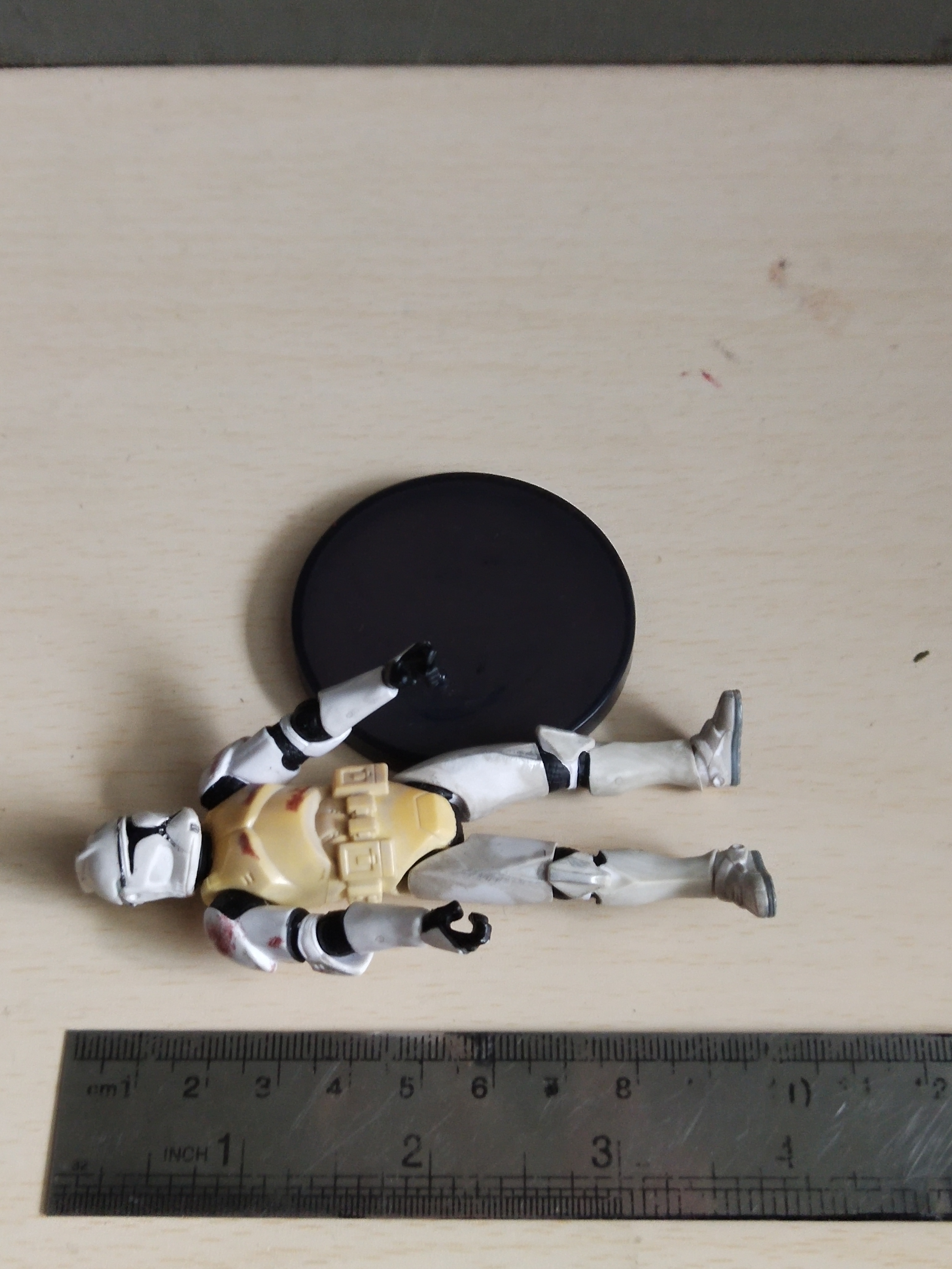 มีหลายภาพ ฟิกเกอร์ โคลนทรูปเปอร์ ขนาดประมาณ 10 ซม. จากภาพยนต์ Star Wars, Attack of the Clone