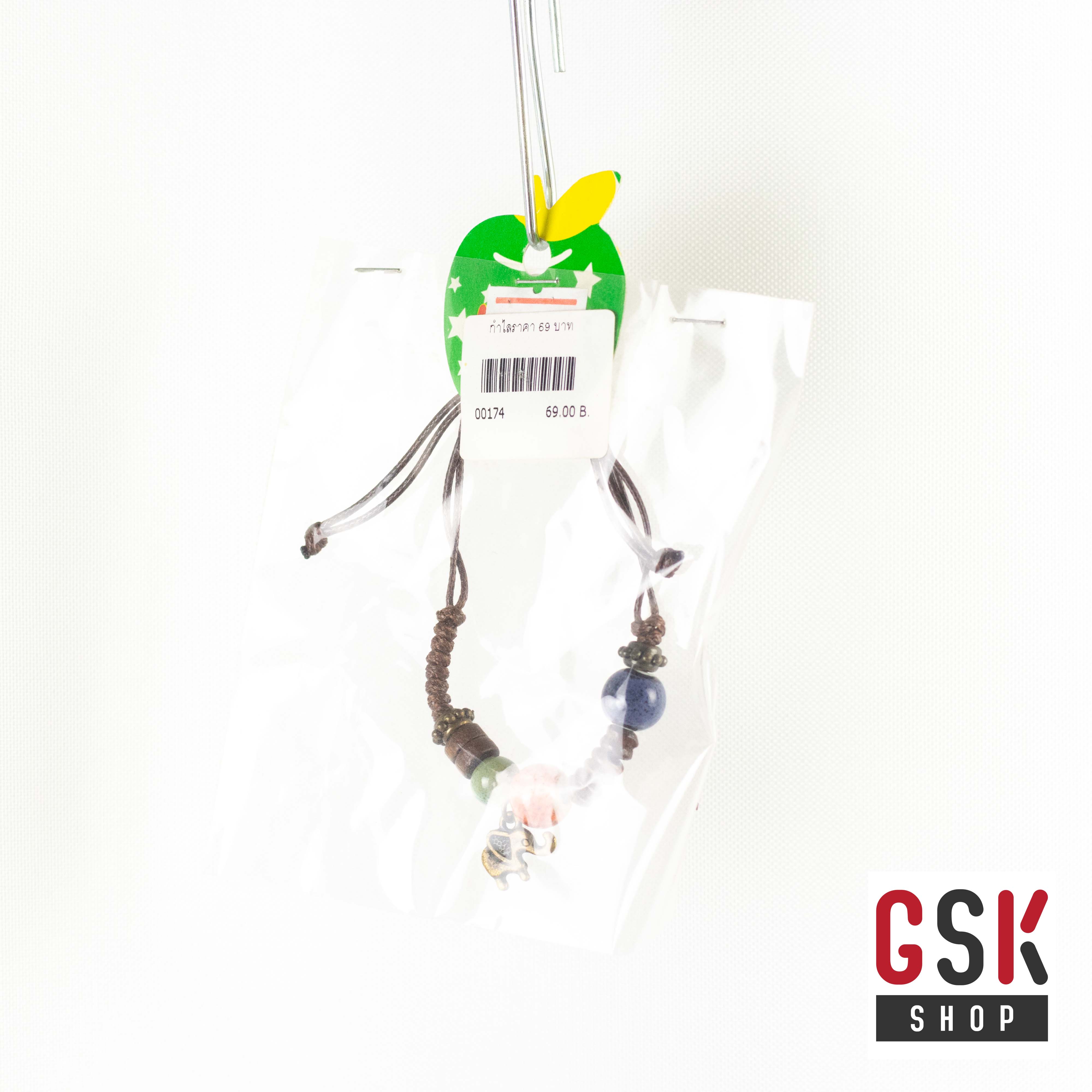 ข้อมือเชือก จี้ช้าง.2 เก๋ ๆ แบบ Unisex