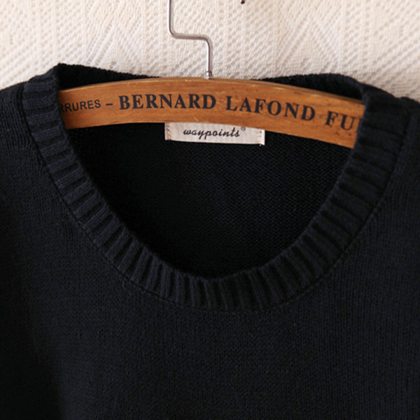 เสื้อสเวตเตอร์ เสื้อไหมพรมปักลายร่มสไตล์วินเทจ (11572LM)