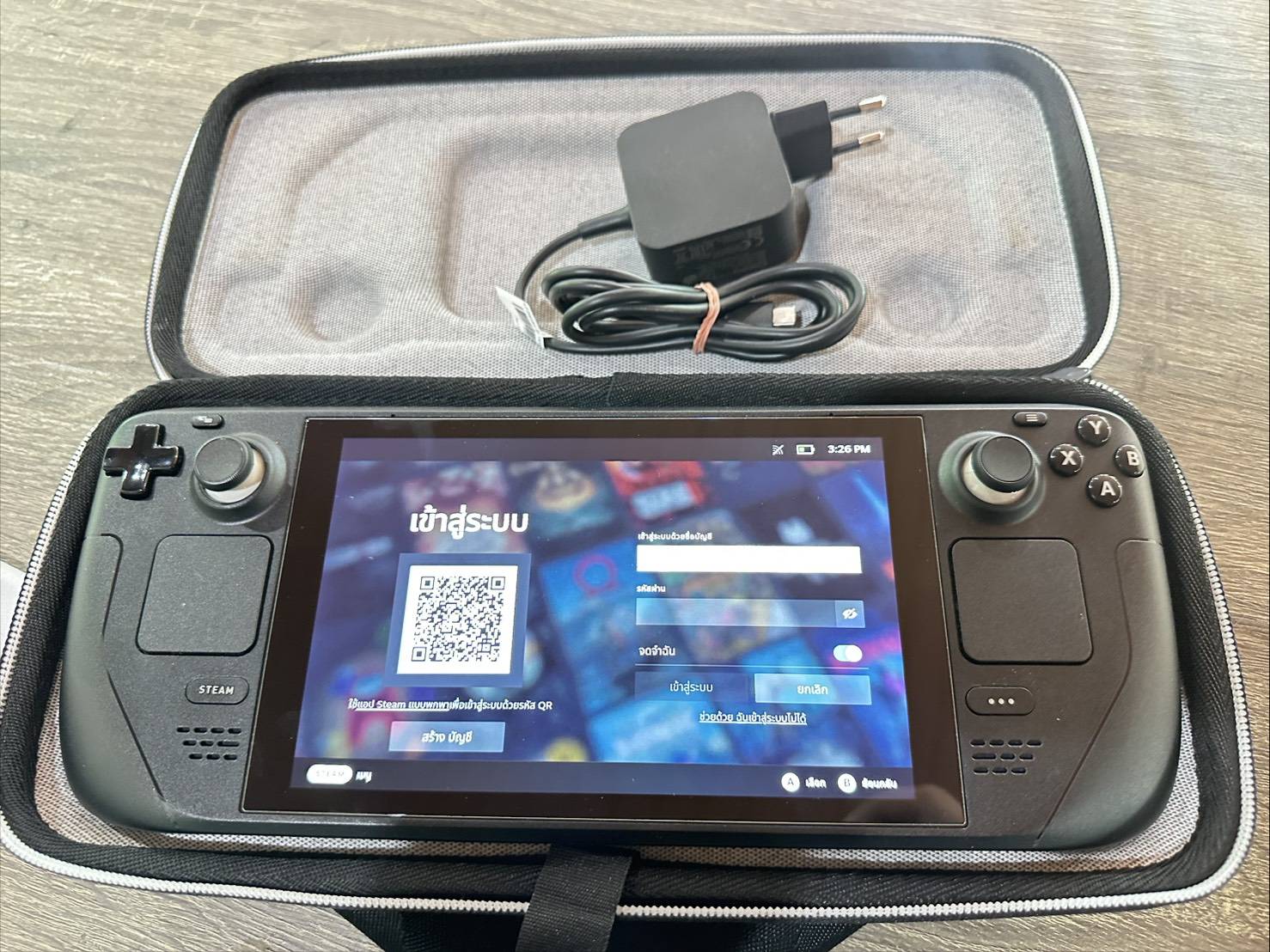 Steamdeck By Valve รุ่น LCD AMD Custom APU 0405(16GB/M.2 512GM)+Adapter+กระเป๋า