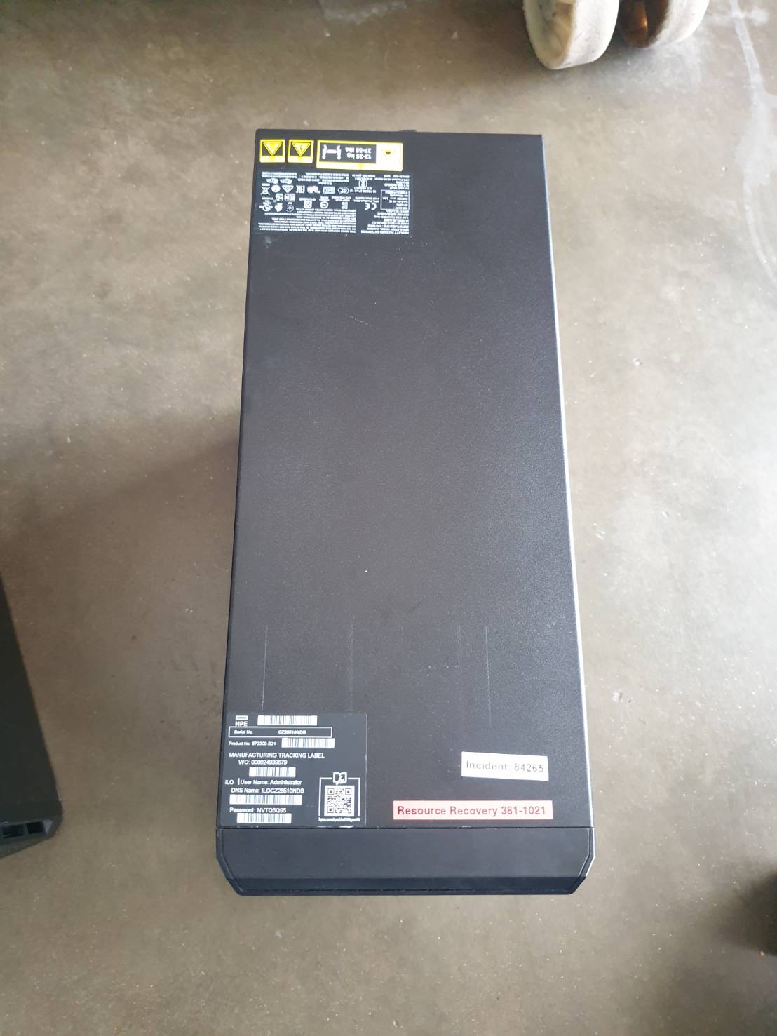 HP ML110 G10 Xeon Gold 6130 Ram 64 GB SSD 480 x2 Power x2