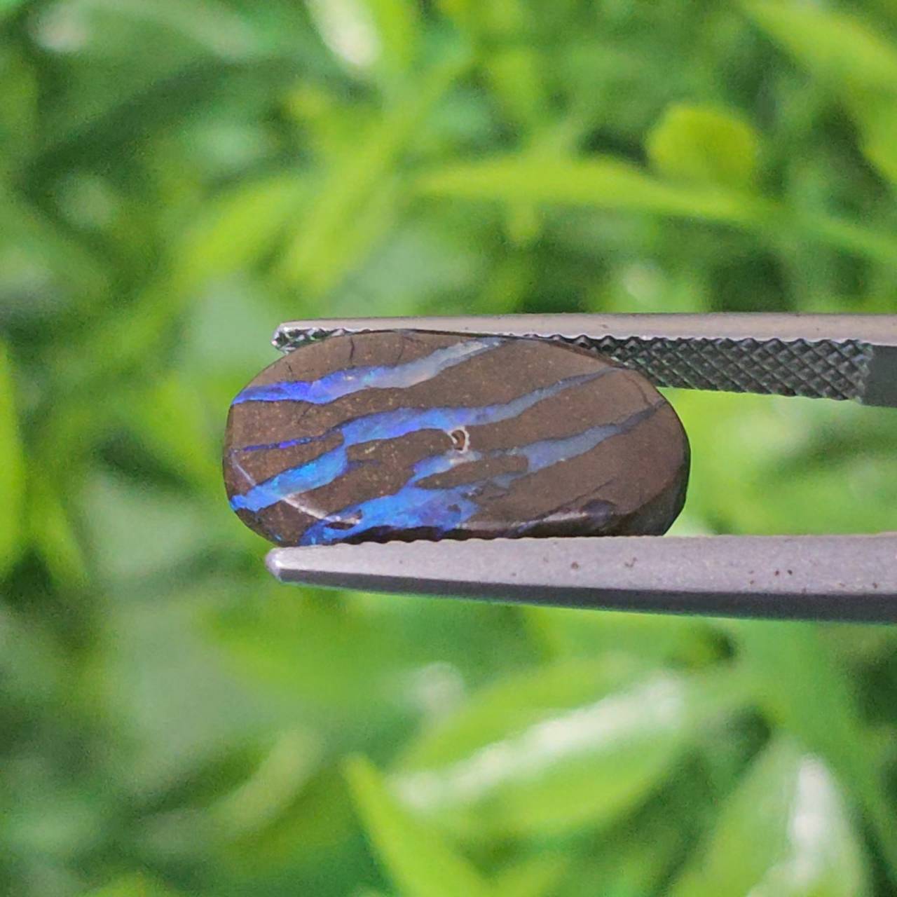 พลอย โบลเดอร์ โอปอล ออสเตรเลีย Australian Boulder Opal 5.06 กะรัต (Cts.) พลอยแท้ อัญมณีมงคลประจําวันเกิด เครื่องประดับพลอย