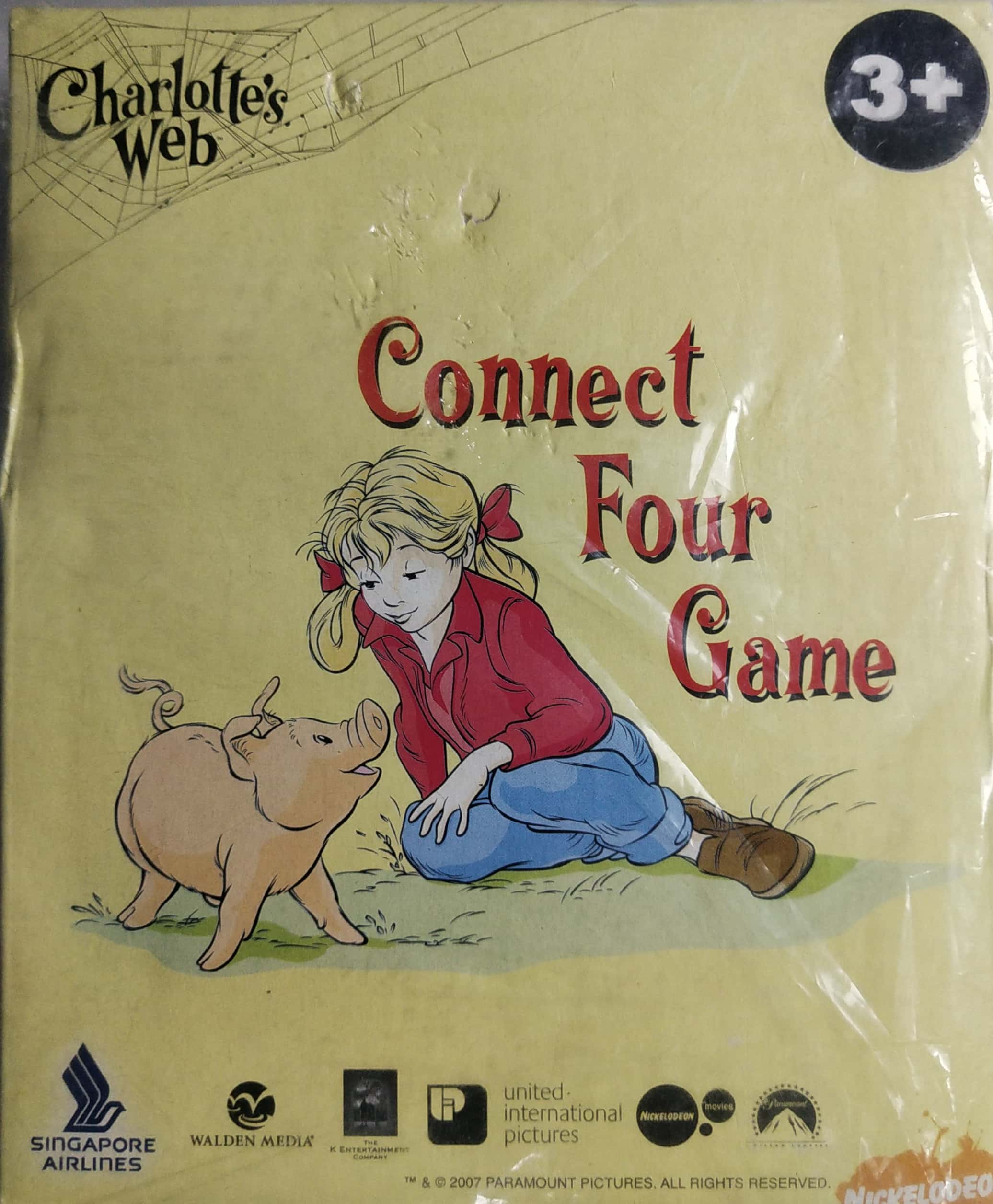 เกมหมากรุก Charlotte's Web ,Four Game จาก Singapore Airline สำหรับเด็กอายุ 3+ แพ็คเกจมีตำหนิตามภาพ