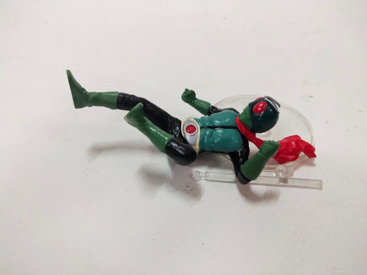 กาชาปอง ไรเดอร์2 กระโดดถีบ ***เสาเดือยหัก แต่อยู่ครบ มือสองตามสภาพ