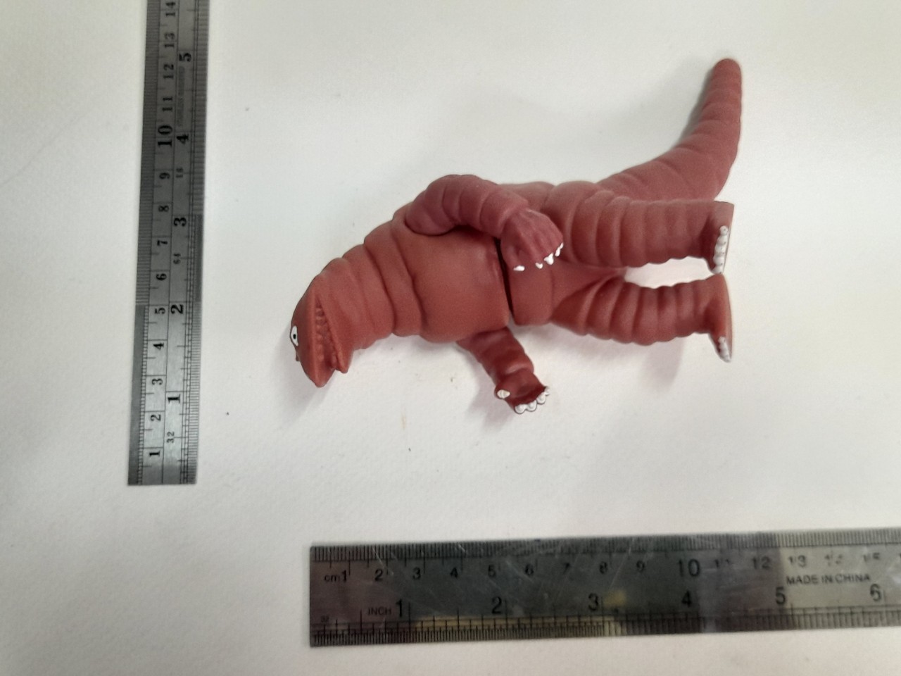 มีหลายภาพ,ซอฟ4นิ้ว สัตว์ประหลาด เทเลสดอน **ไม่ใช่งาน Bandai มีปั๊มใต้เท้า ช่วงรอยต่อไม่สนิท ตามภาพ