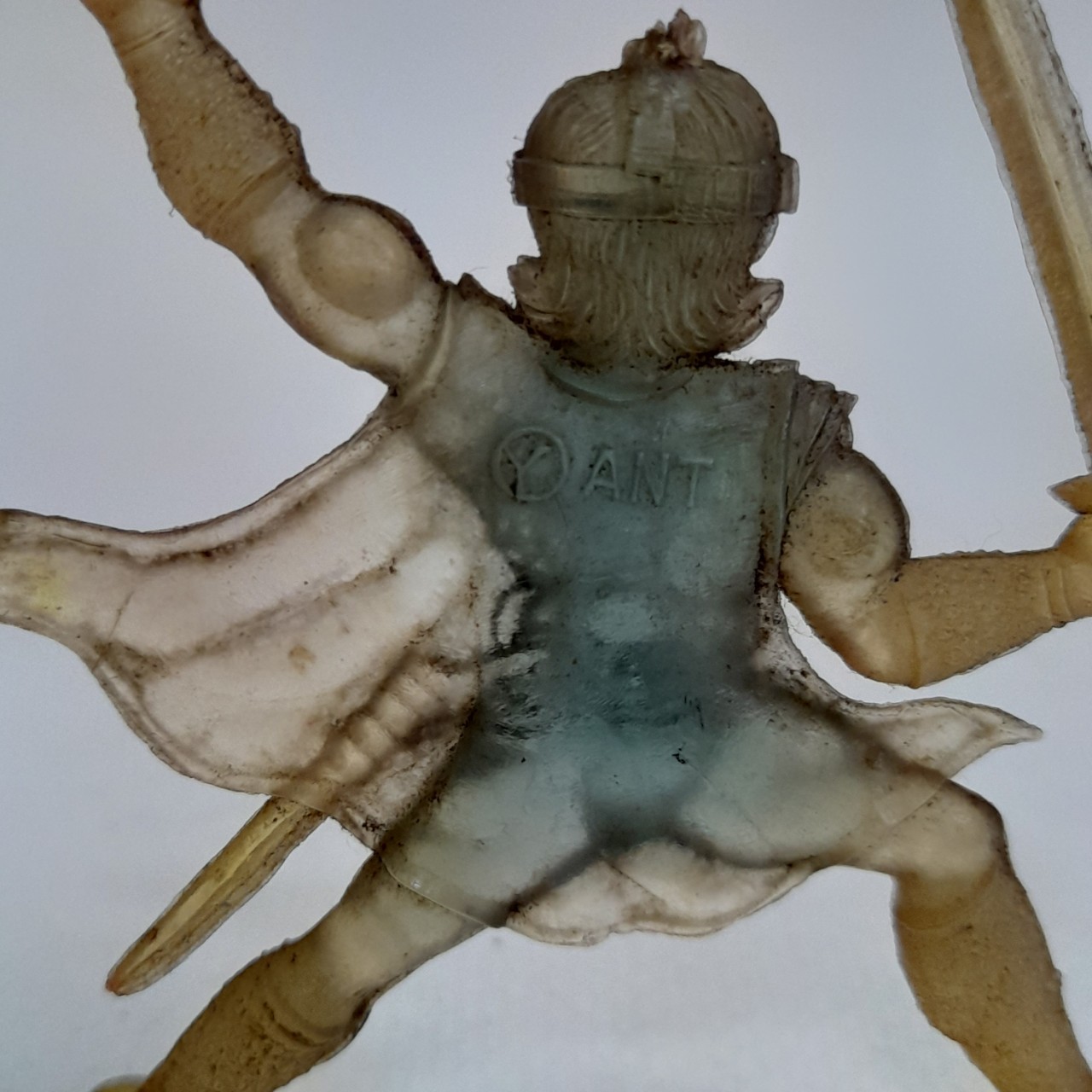 มีหลายภาพ,ตุ่นยางใสสีฟ้าขนาดราว 3 นิ้ว ตุ่น เรดวันมาร์ส จากขบวนการ มาร์สแมน ขนาดราว 3 นิ้ว มือสองสภาพดี มีรอยบ้าง