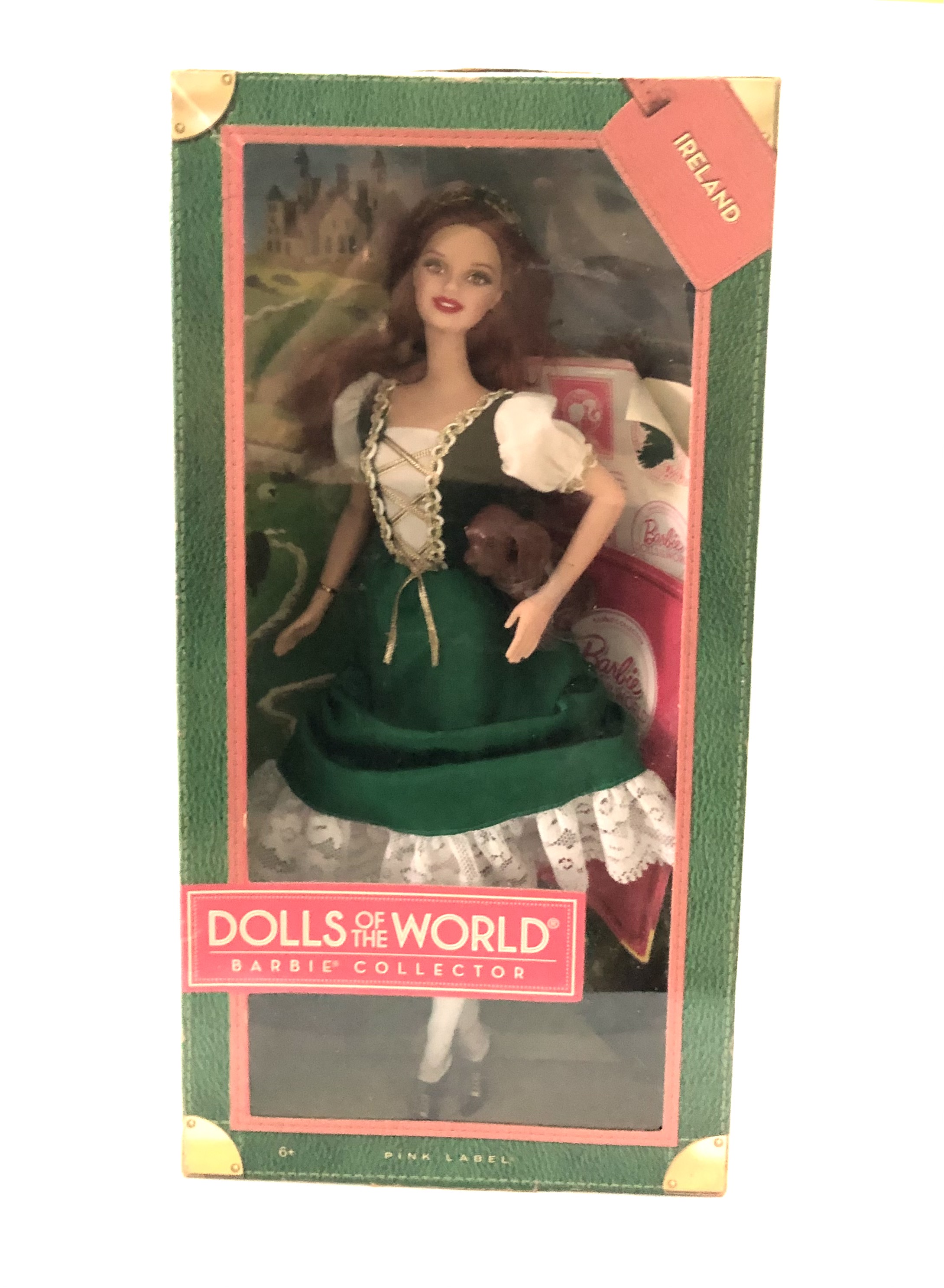 มือ1 เก่าเก็บในกล่อง **กล่องมีตำหนิ ตุ๊กตาบาร์บี้ รุ่น Dolls of the World ตุ๊กตาไอร์แลนด์ Ireland