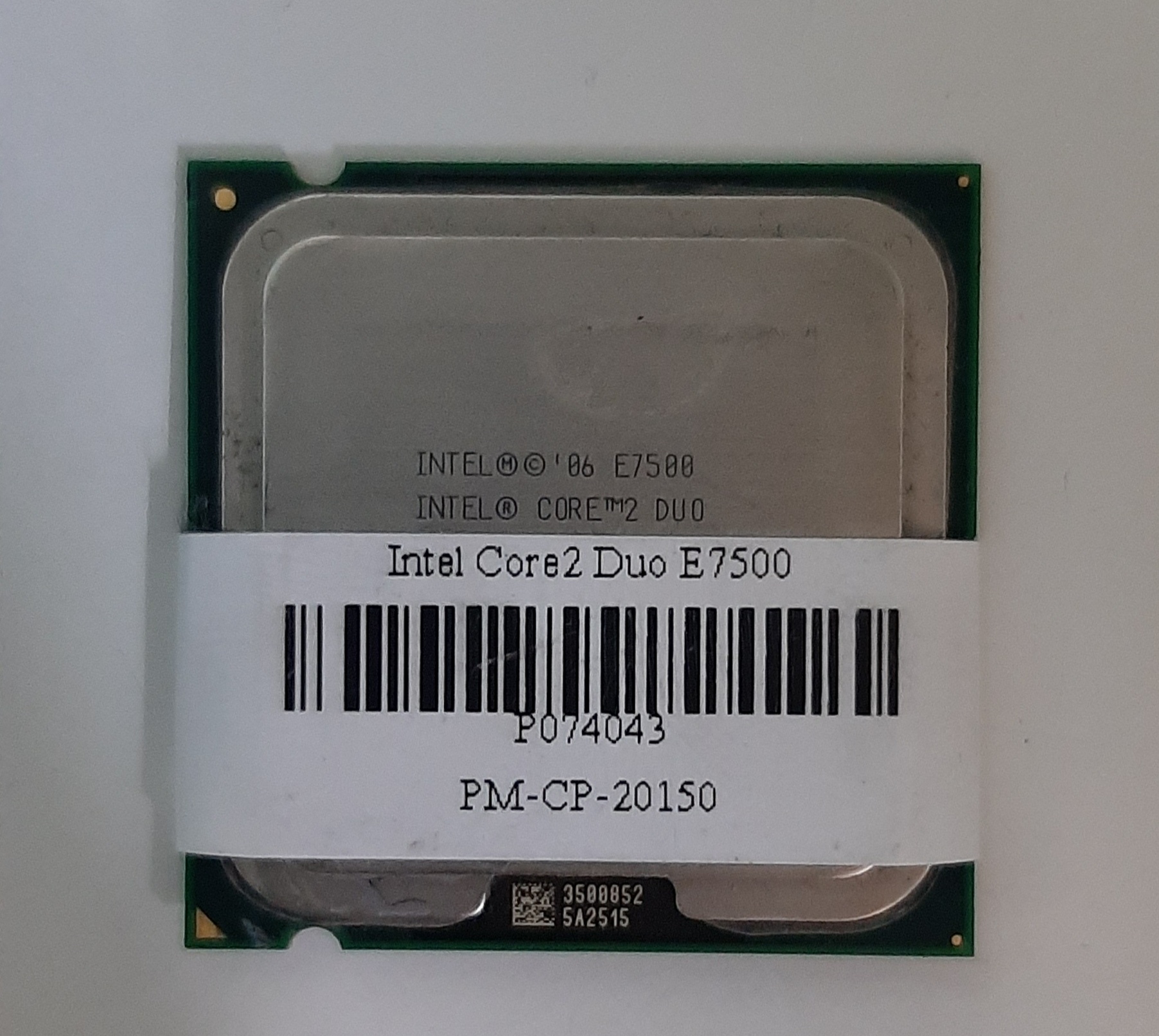 หน่วยประมวลความจำ Intel Core2 Duo E7500 2.93GHz LGA775 มือสอง ประกันร้าน 1 เดือน