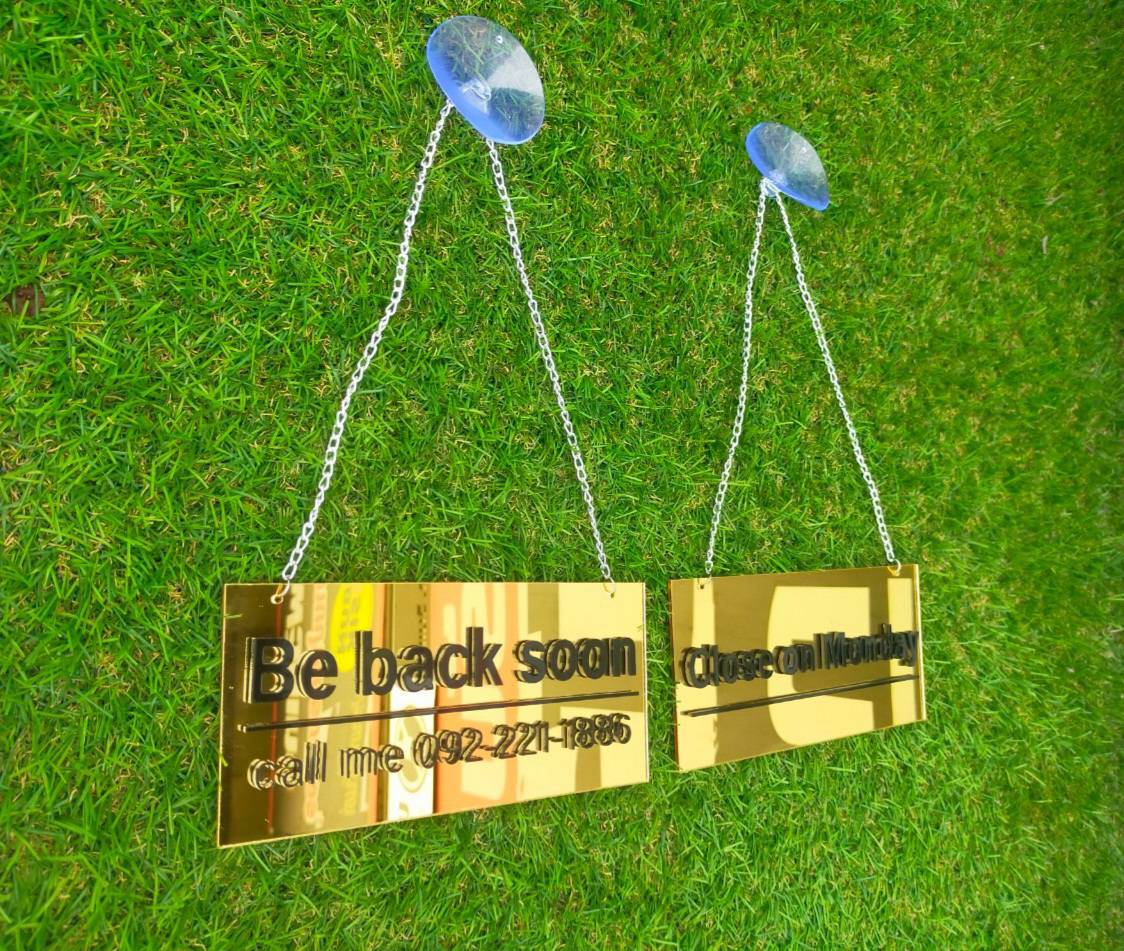 ป้ายแขวนหน้าร้าน ป้ายอะคริลิค