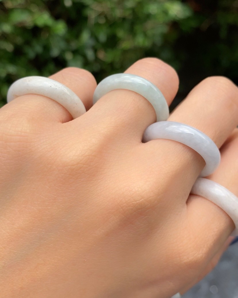 แหวนหยก (jadeite) Size 59 หยก พม่า แท้ (Myanmar Jade) Type A
