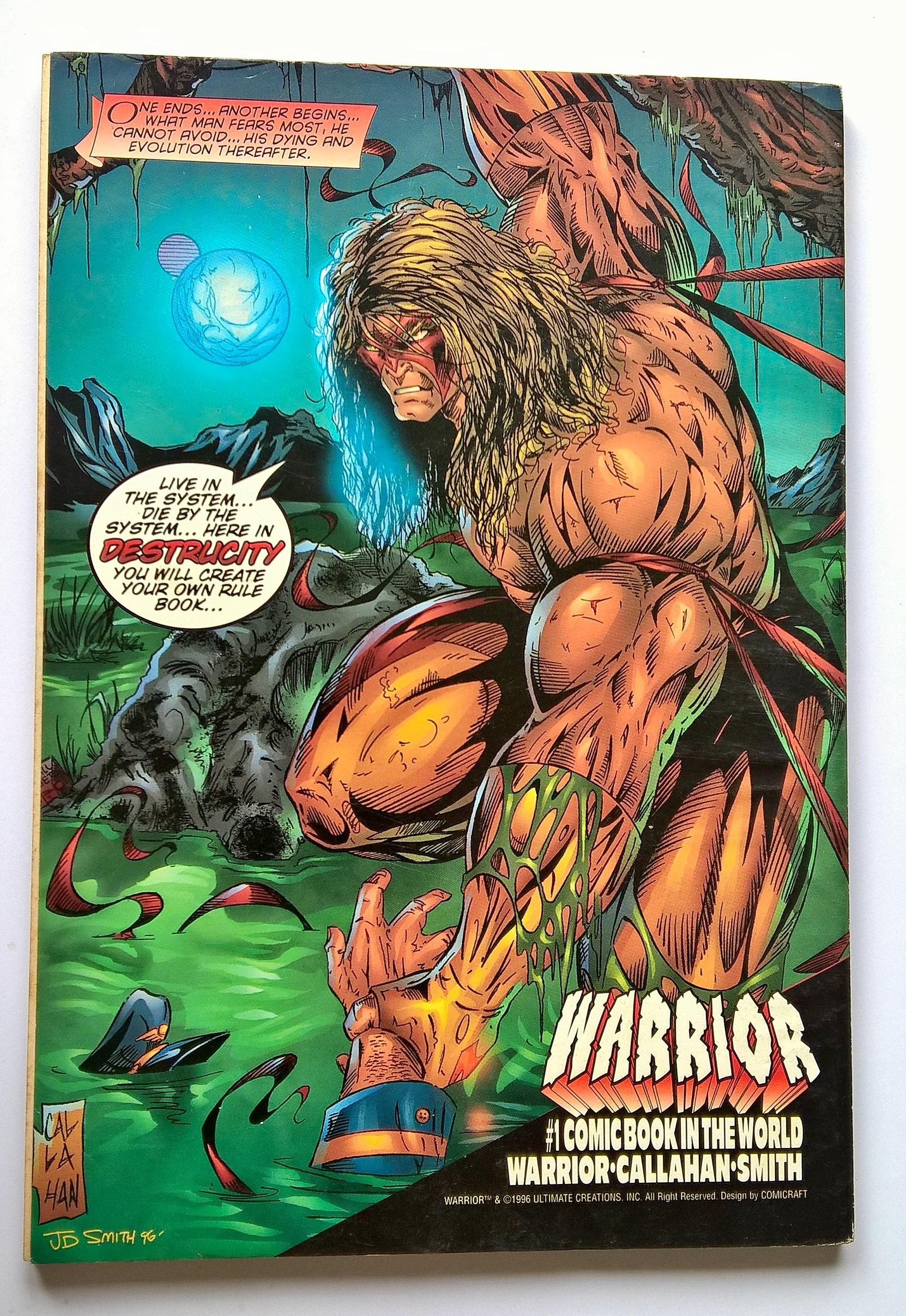 นิตยสารการ์ตูนเก่า ภาษาอังกฤษ Warrior #1 Comic Book in the World,Warrior-Callahan-Smith "I AM, I AM IRONMAN" FAN#14, AUGUST 1996