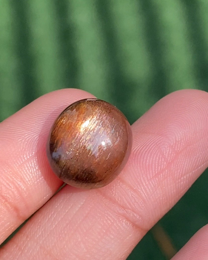 พลอย ซันสโตน Sunstone 12.65 กะรัต (Cts.) พลอยแท้ อัญมณีมงคลประจําวันเกิด เครื่องประดับพลอย