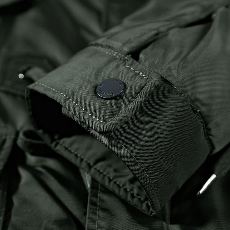 เสื้อโค้ทกันหนาวตัวยาว แต่งฮู้ด Faux Fur (10274MM)