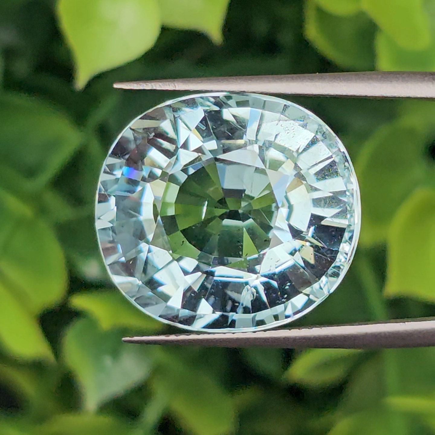 พลอย อความารีน Aquamarine 18.39 กะรัต (Cts.) พลอยแท้ อัญมณีมงคลประจําวันเกิด เครื่องประดับพลอย