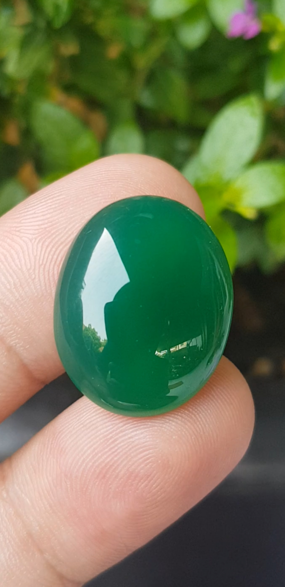 พลอย โมรา Natural Chalcedony 24.7 กะรัต (Cts.) พลอยแท้ อัญมณีมงคลประจําวันเกิด เครื่องประดับพลอย
