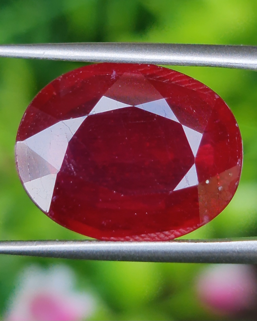 พลอย ทับทิม Ruby sapphire 12.75 กะรัต (Cts.) พลอยแท้ อัญมณีมงคลประจําวันเกิด เครื่องประดับพลอย
