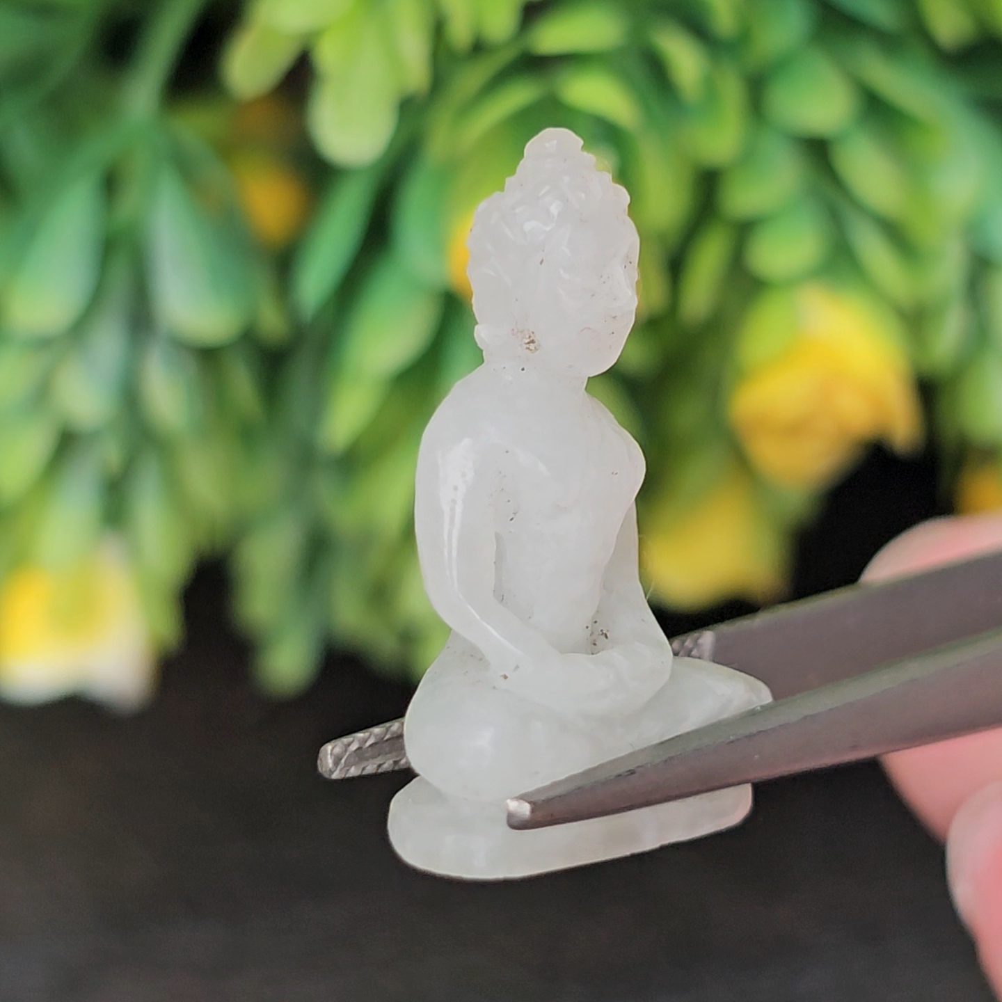 หยก แกะสลัก รูป พระ (Burmese jadeite) 20.00 กะรัต (cts.) หยก พม่า แท้