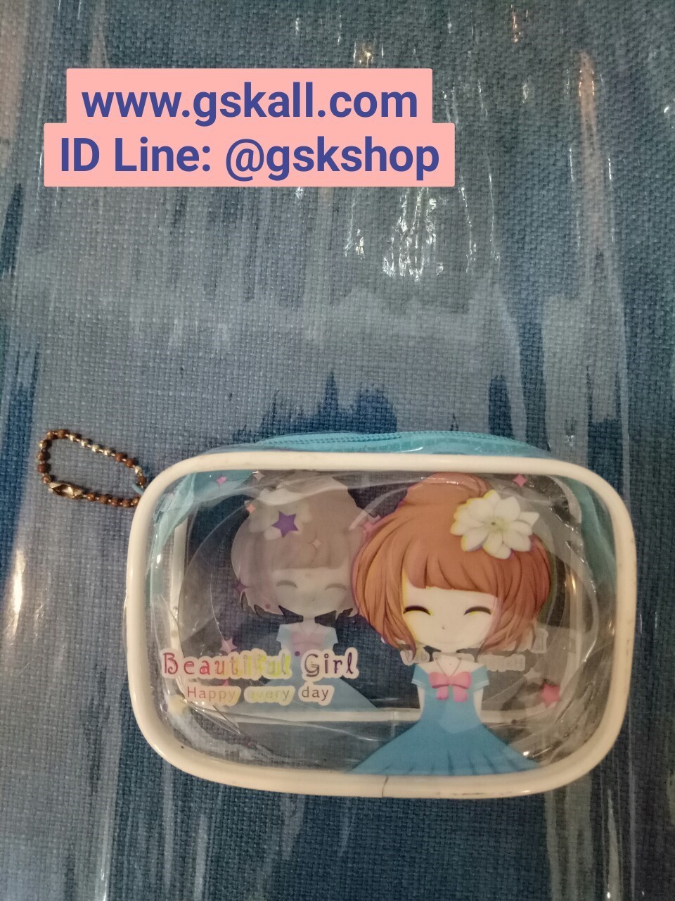 กระเป๋าใส่เหรียญแบบสี่เหลี่ยม